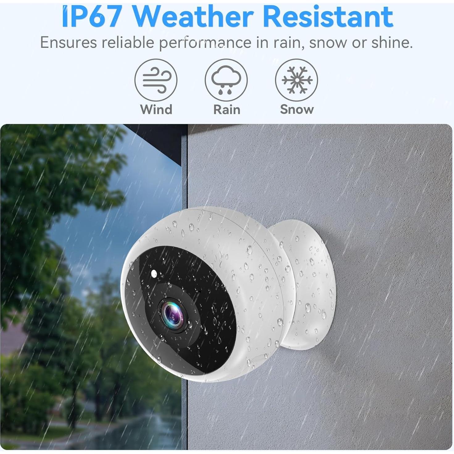 Cámara de Seguridad Inalámbrica 2K HD Vicohome - 2 Paquete