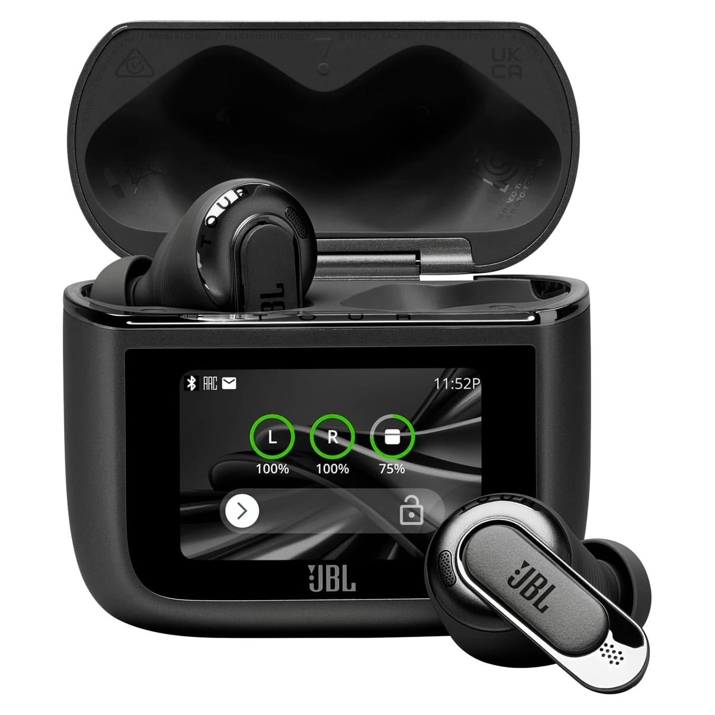 JBL Tour Pro 3 - True Wireless Noise Cancelling Earbuds with Smart Charging Case, Legendary Pro Sound with Hybrid Dual-Driver, Spatial 360 Sound with Head Tracking (Black)