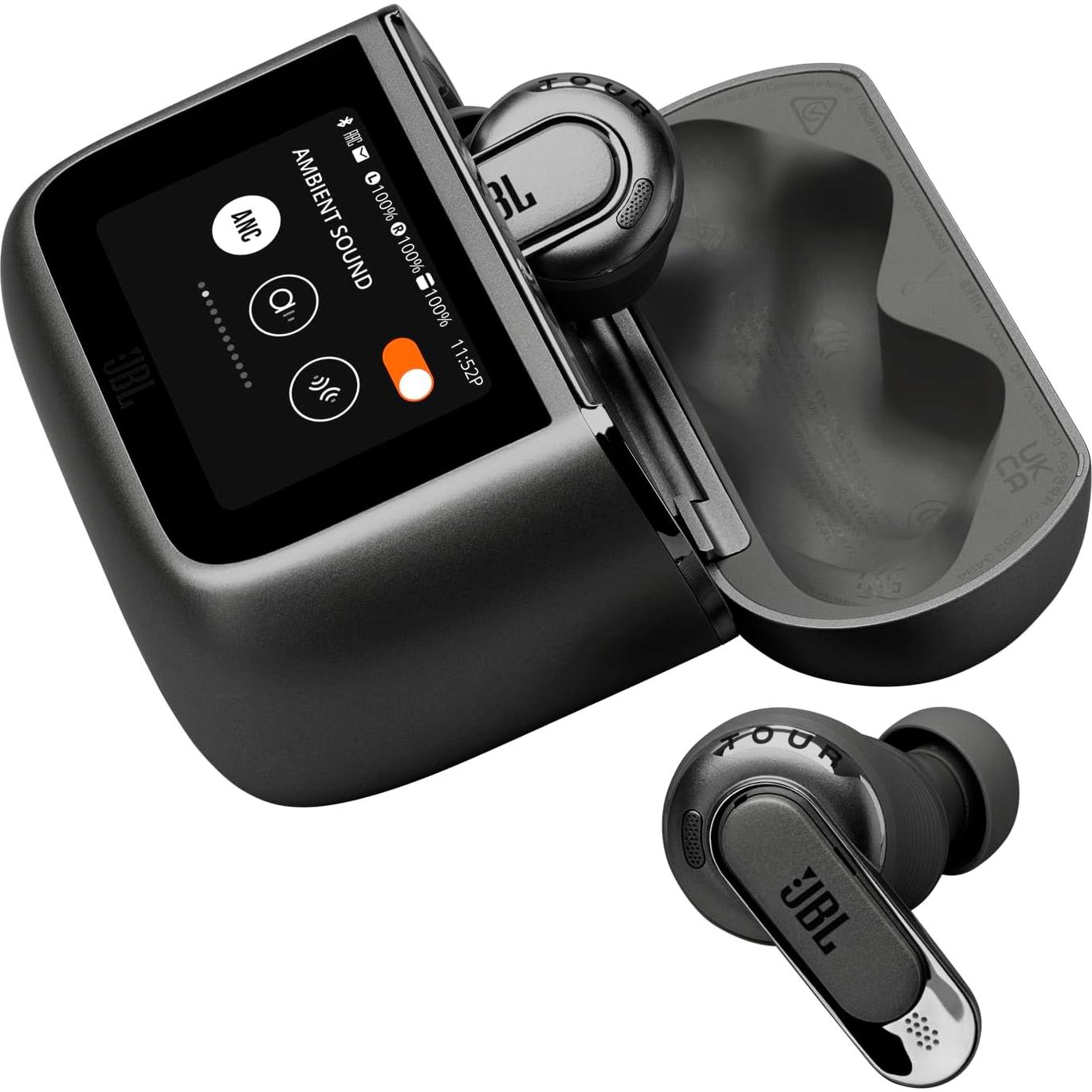 JBL Tour Pro 3 - True Wireless Noise Cancelling Earbuds with Smart Charging Case, Legendary Pro Sound with Hybrid Dual-Driver, Spatial 360 Sound with Head Tracking (Black)