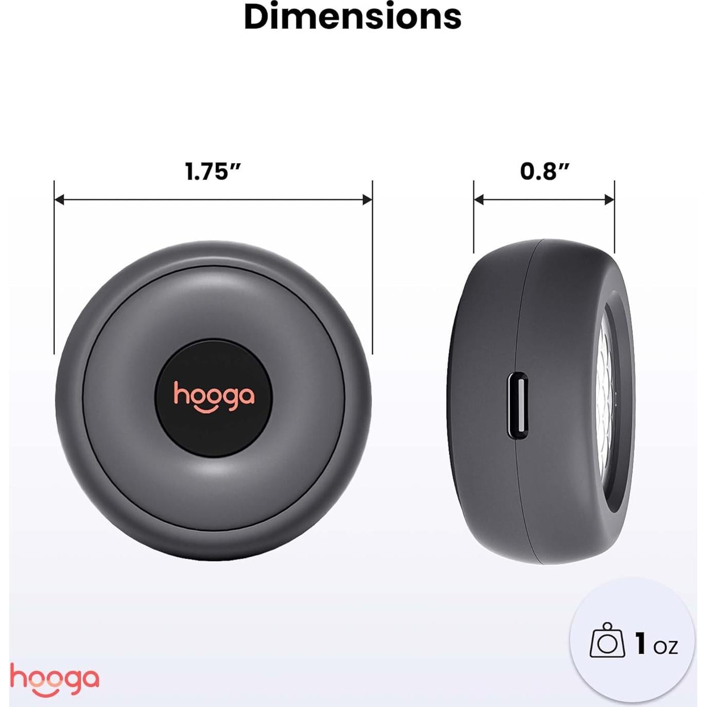 Hooga Red Light Therapy, Stick On Near Infrared Light Therapy Device. High Powered Portable LEDs for Pain Relief, Muscle Recovery and Joints. 19 LEDs. Battery Powered. Rechargeable.