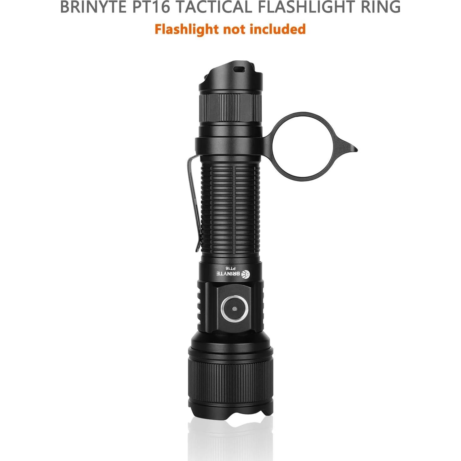 Anillo Táctico Brinyte para Linterna PT16 - Agarre Mejorado