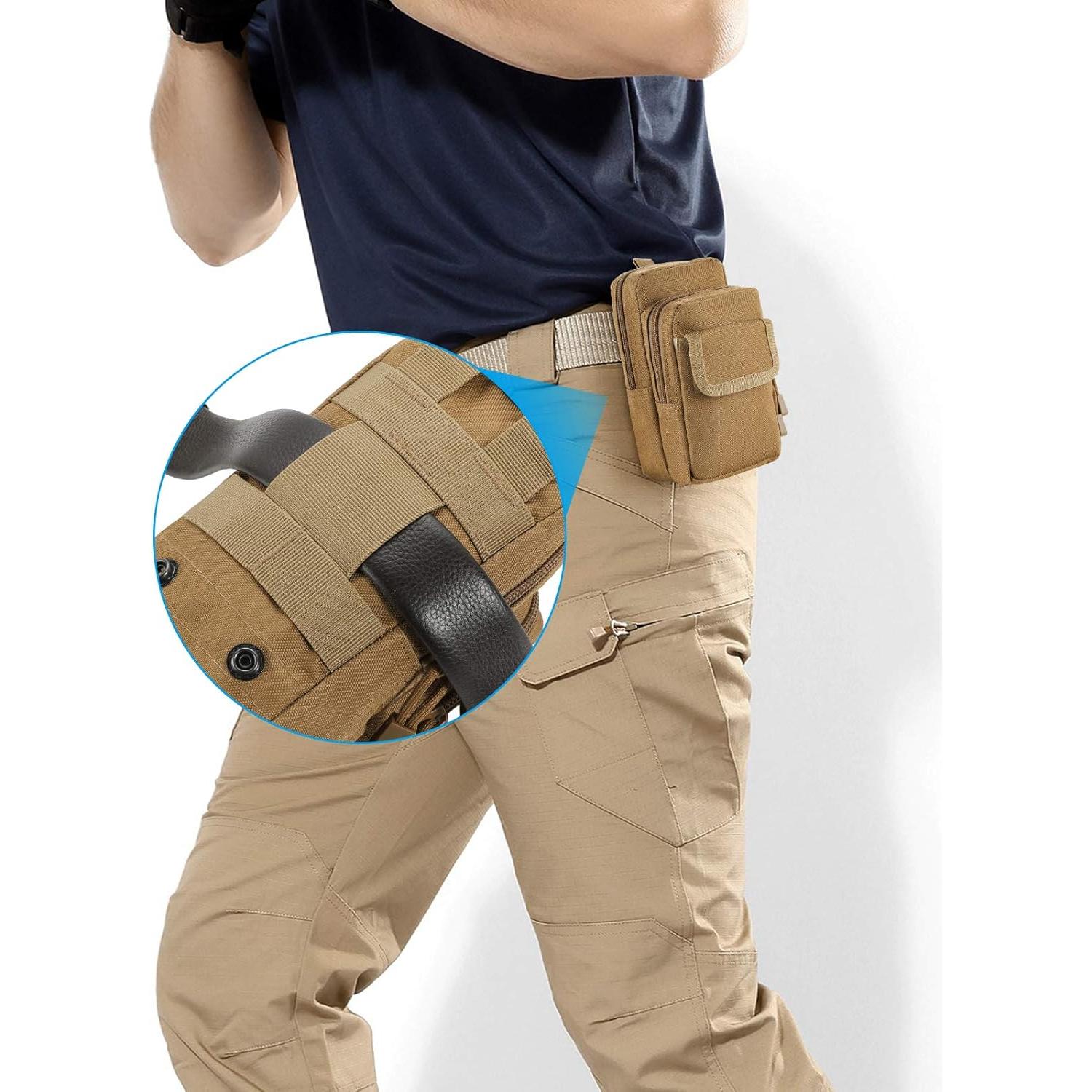 Paquete de 2 Bolsas Molle FRTKK Compactas Resistentes al Agua