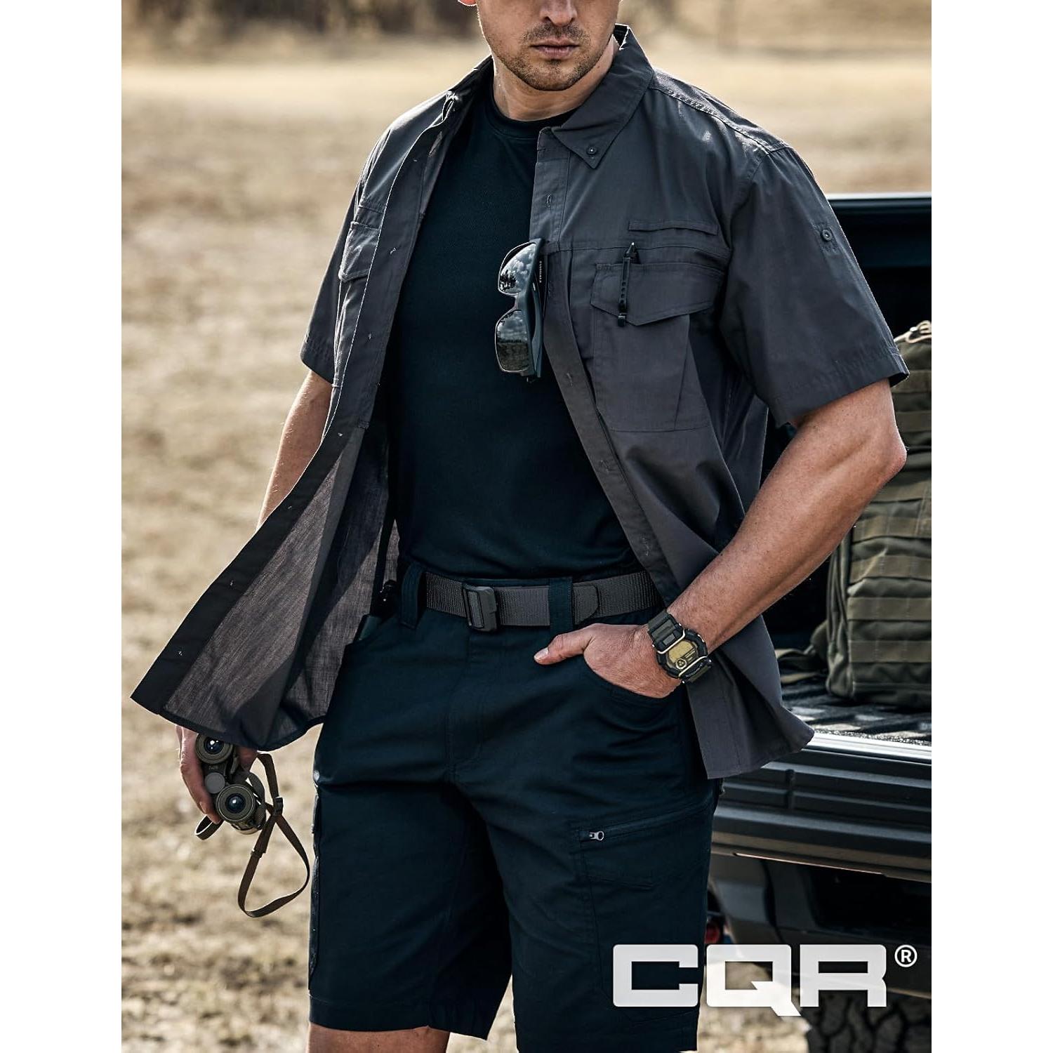 Cinturón Táctico CQR Militar Ajustable Negro EDC