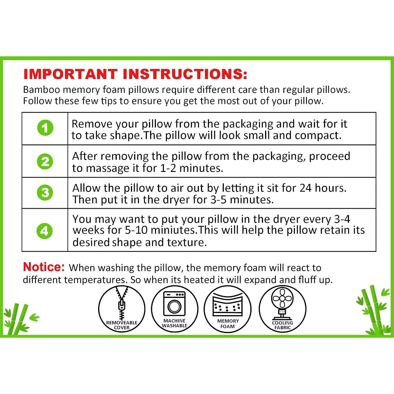 Juego de 2 almohadas viscoelásticas DreamField Queen - Funda suave