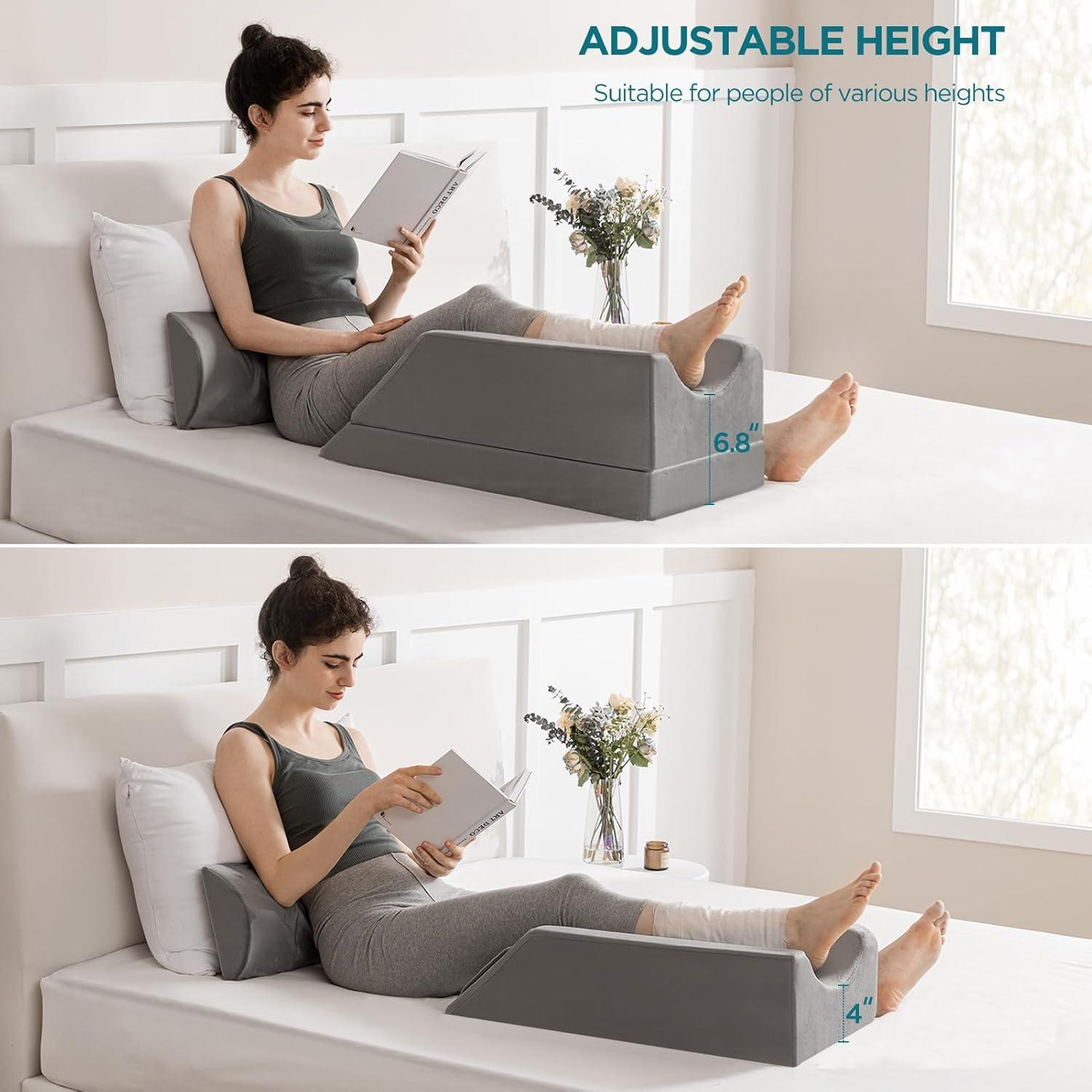 Almohada Elevadora de Piernas UBBCARE Espuma Viscoelástica Ajustable