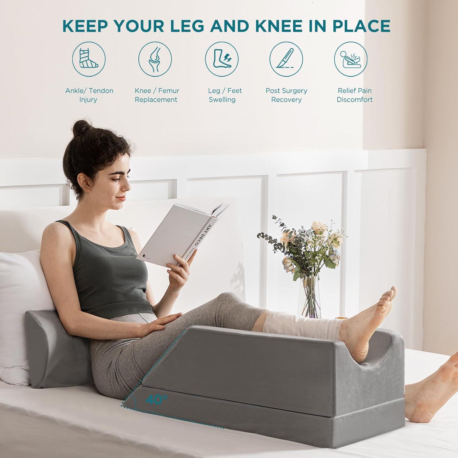 Almohada Elevadora de Piernas UBBCARE Espuma Viscoelástica Ajustable