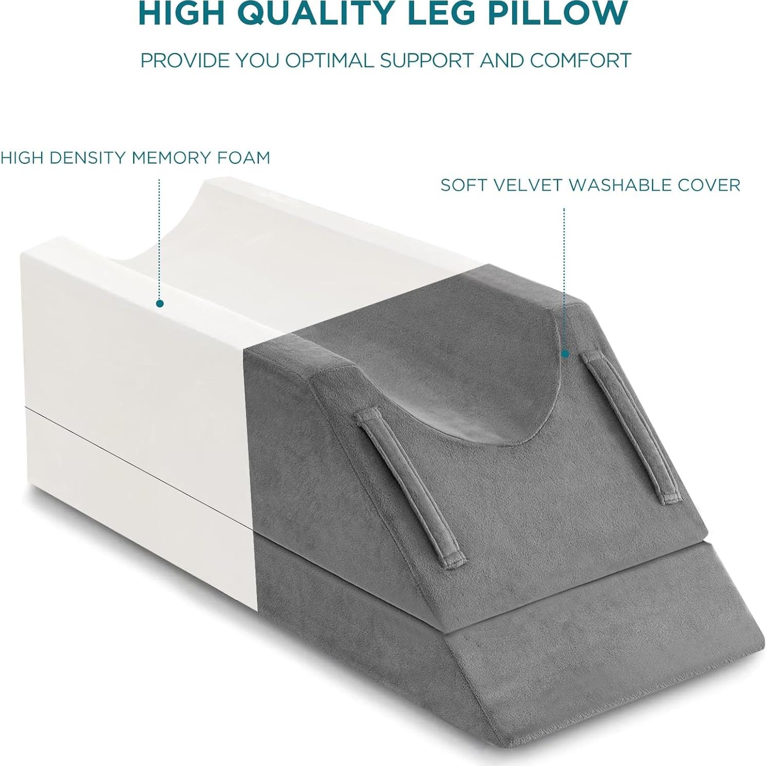 Almohada Elevadora de Piernas UBBCARE Espuma Viscoelástica Ajustable