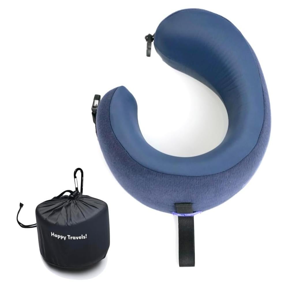Almohada de Viaje Ergonómica C CUSHION LAB Azul Atlántico