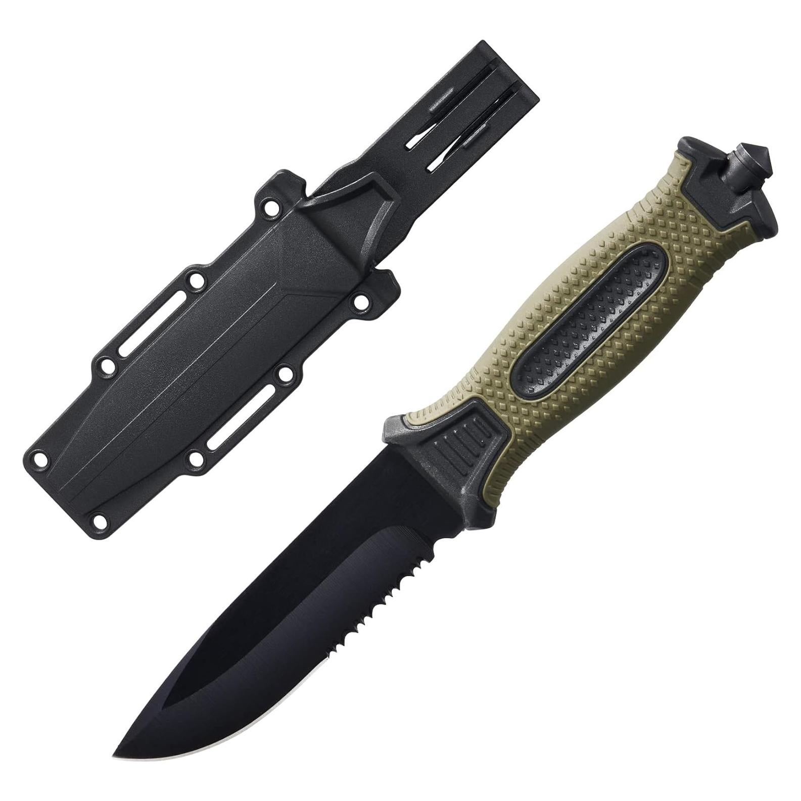 Cuchillo Táctico Leopcito 25 cm Acero Inoxidable Verde