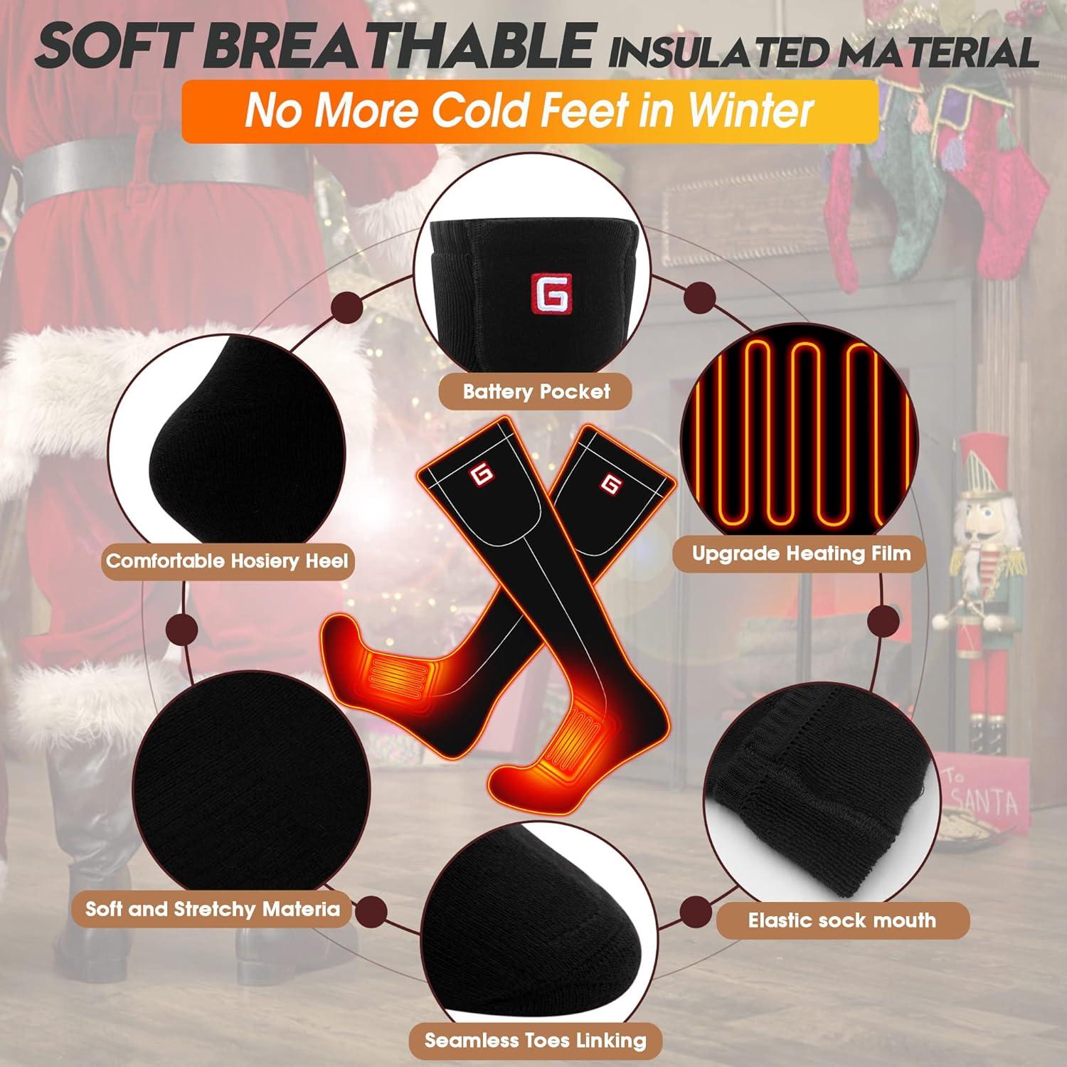 Calcetines Calentados Rabbitroom Unisex Talla 6-13 Algodón