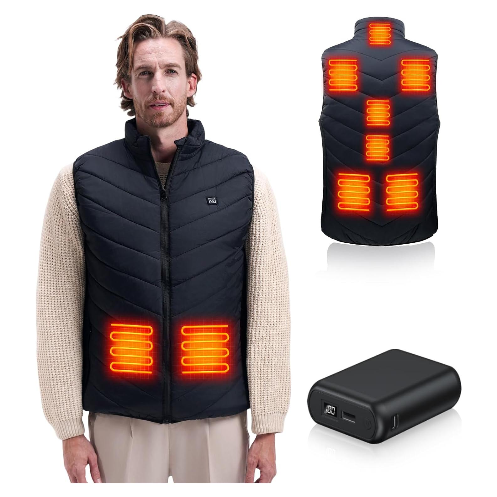 Chaleco Térmico Eléctrico Molifen para Hombre 9 Zonas Calefacción