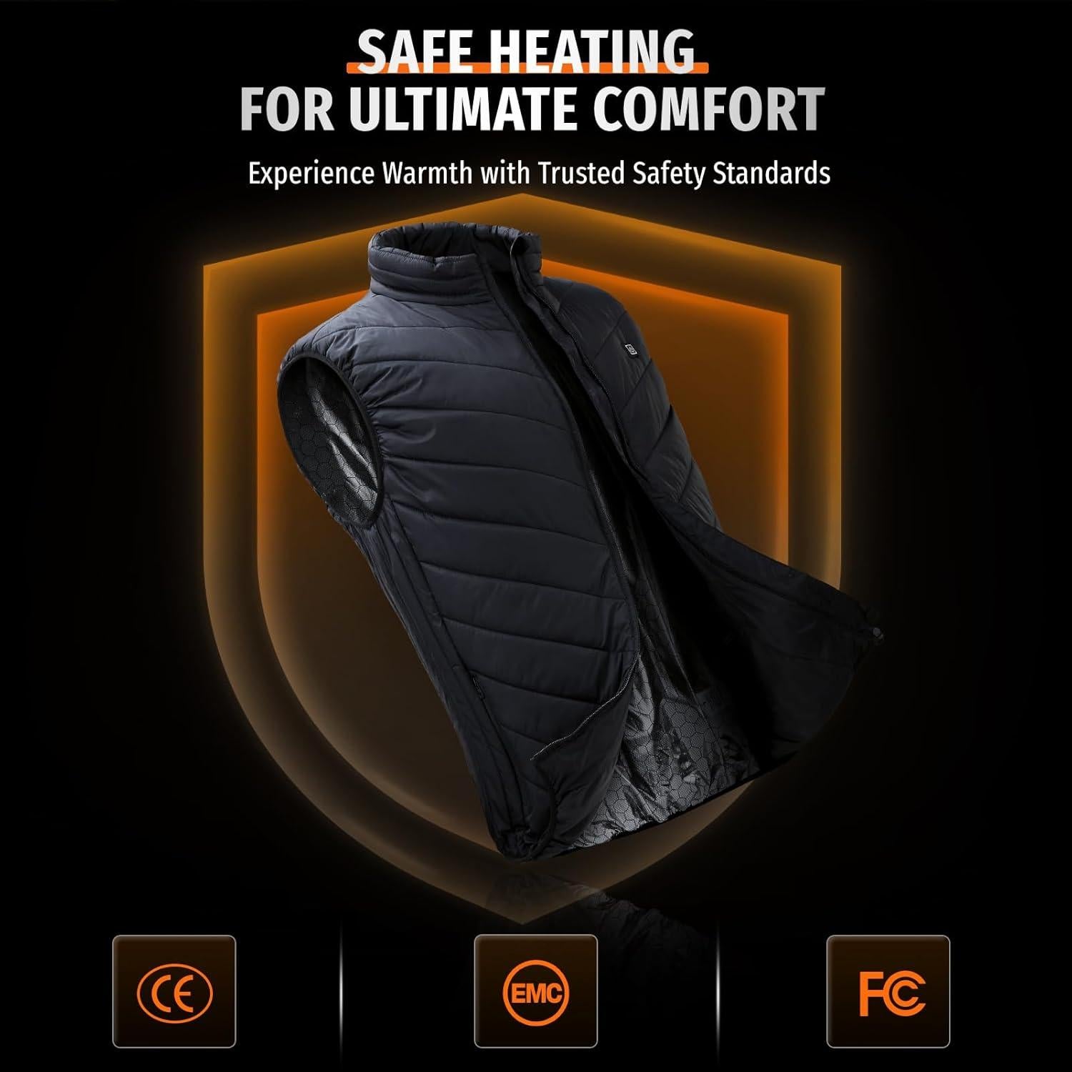 Chaleco Térmico Eléctrico Molifen para Hombre 9 Zonas Calefacción