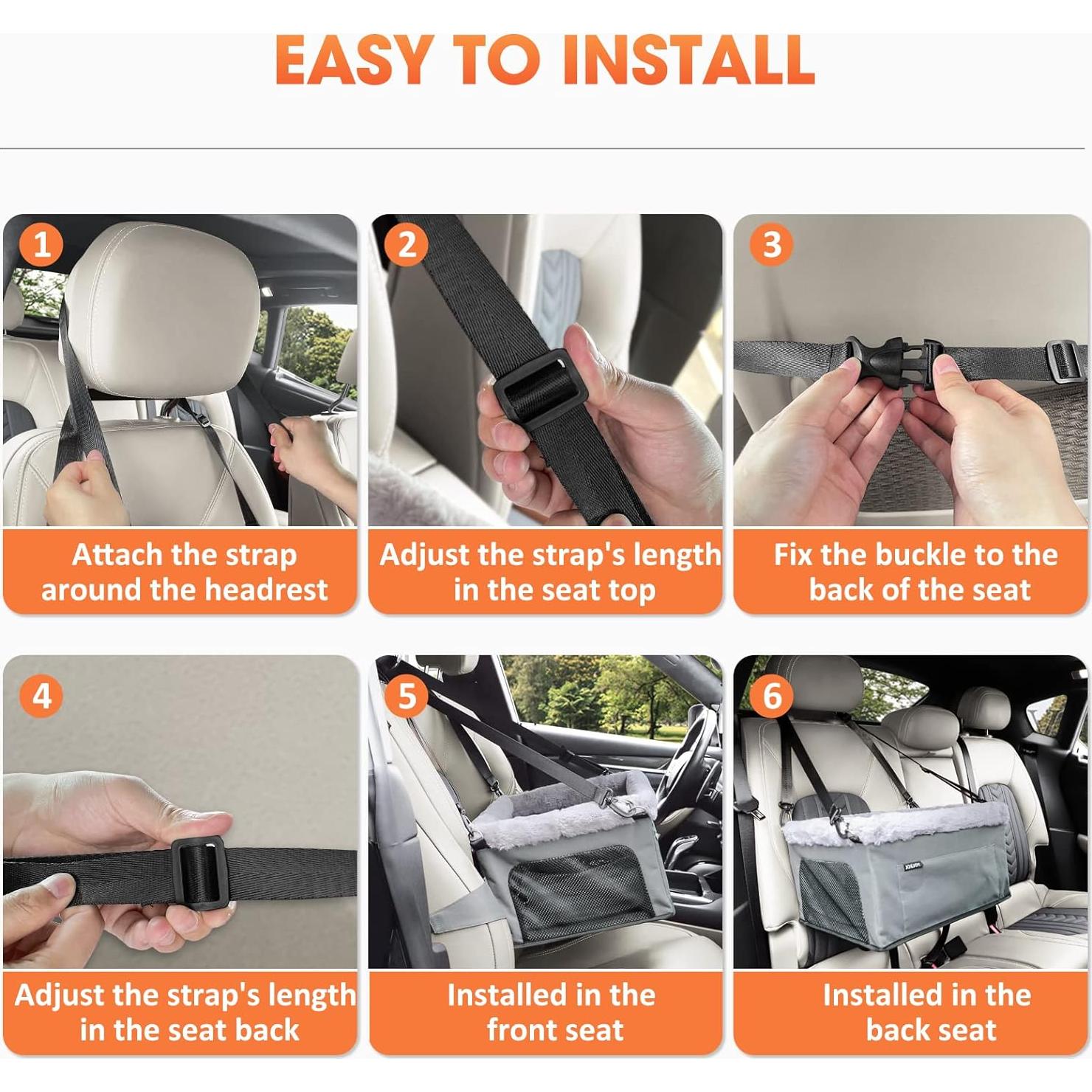 Asiento Elevador para Perros JOEJOY Gris - Soporta hasta 9 kg