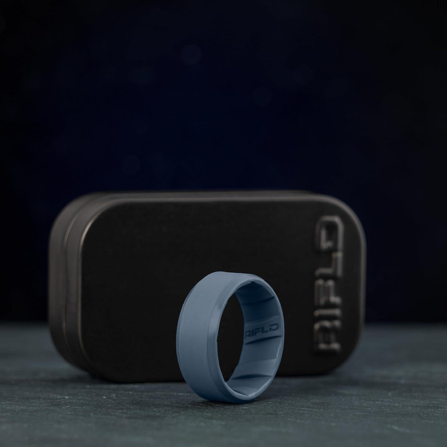 Anillo de Silicona RIFLD para Hombres Azul 12 - Impermeable