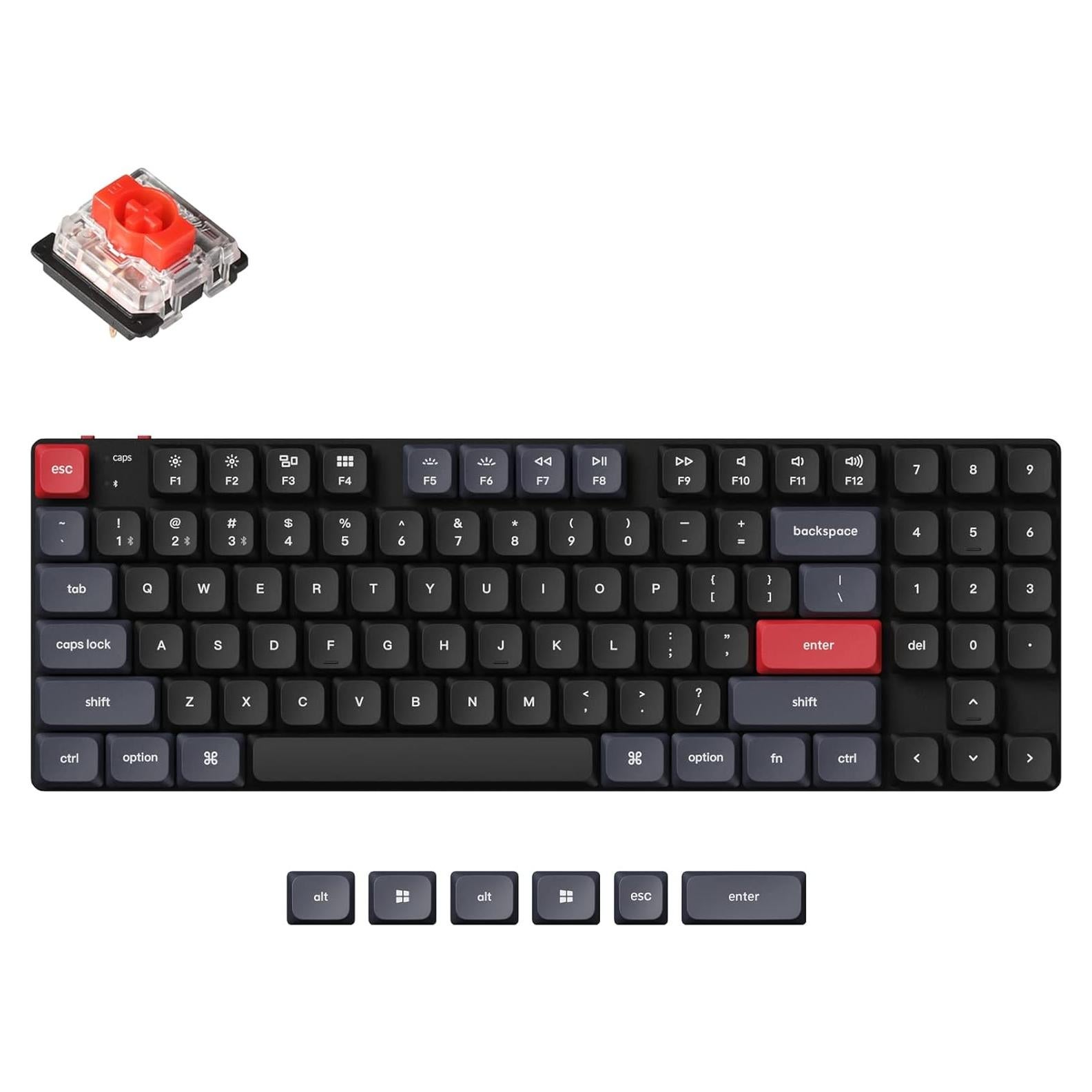 Teclado Mecánico Inalámbrico Keychron K13 Pro TKL RGB