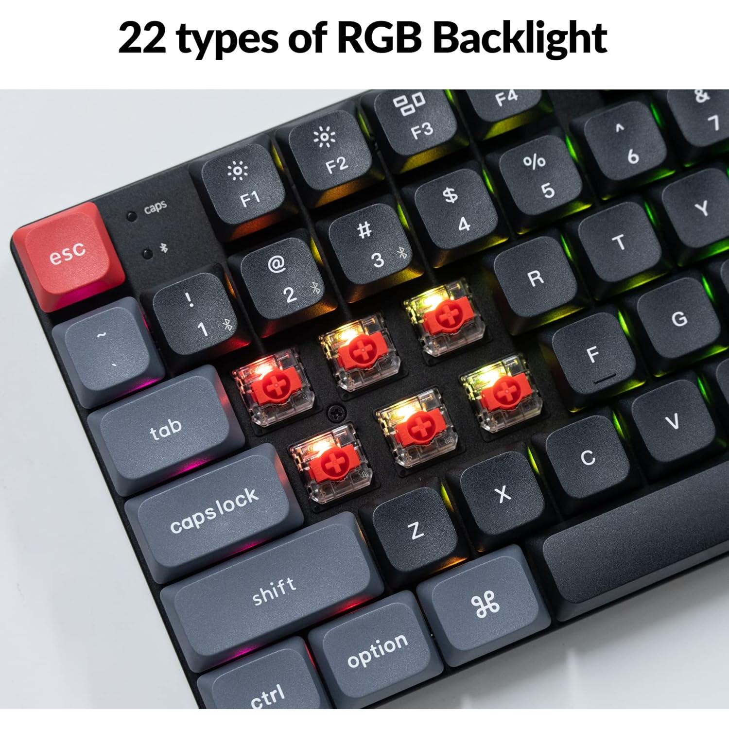 Teclado Mecánico Inalámbrico Keychron K13 Pro TKL RGB