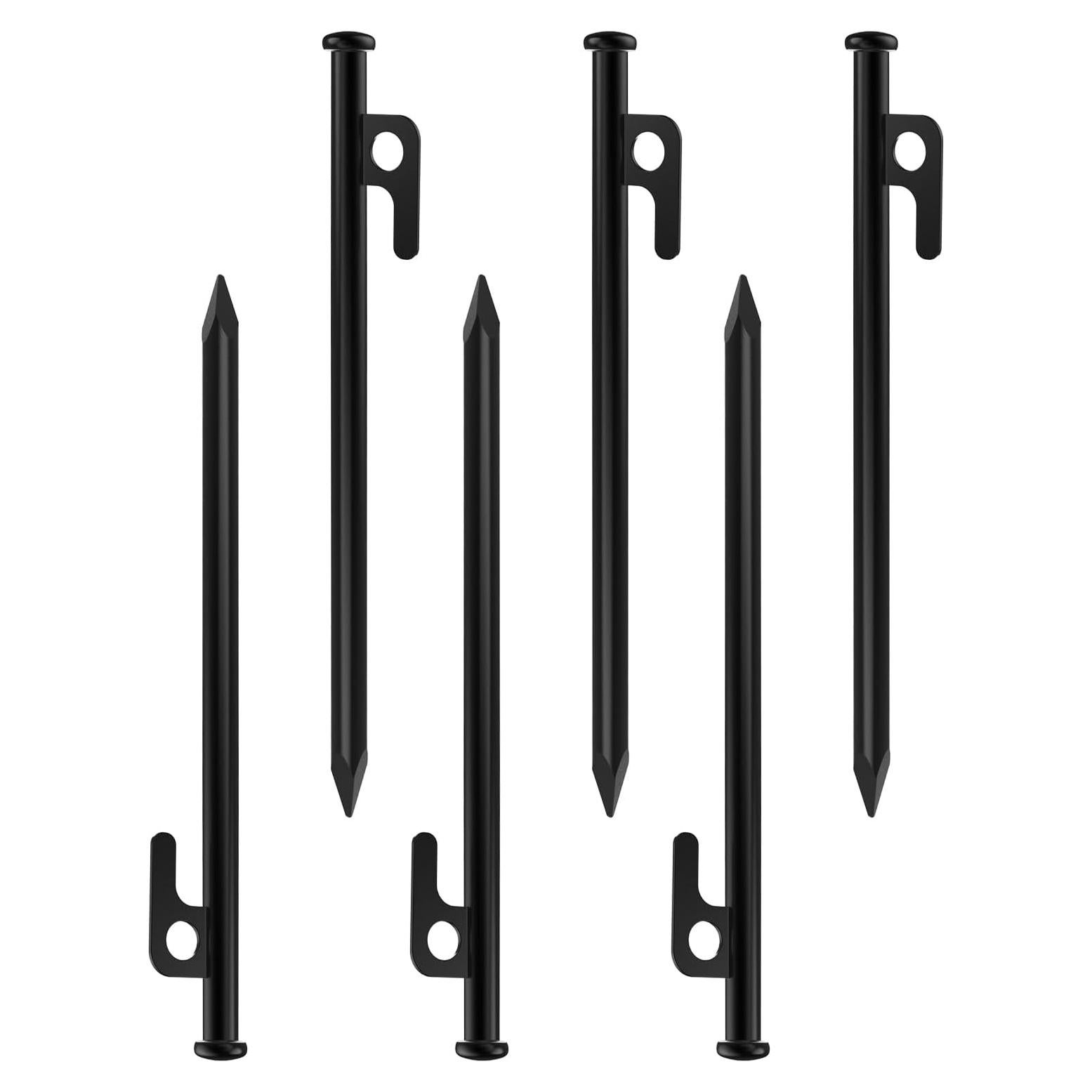 Estacas para Tienda AYAMAYA 6 PCS Acero 25,4 cm con Bolsa