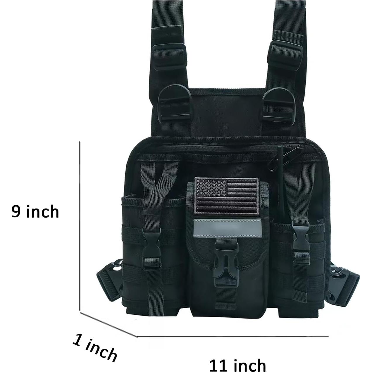 Arnés de Pecho para Walkie Talkie TDYU con Bolsa Ajustable