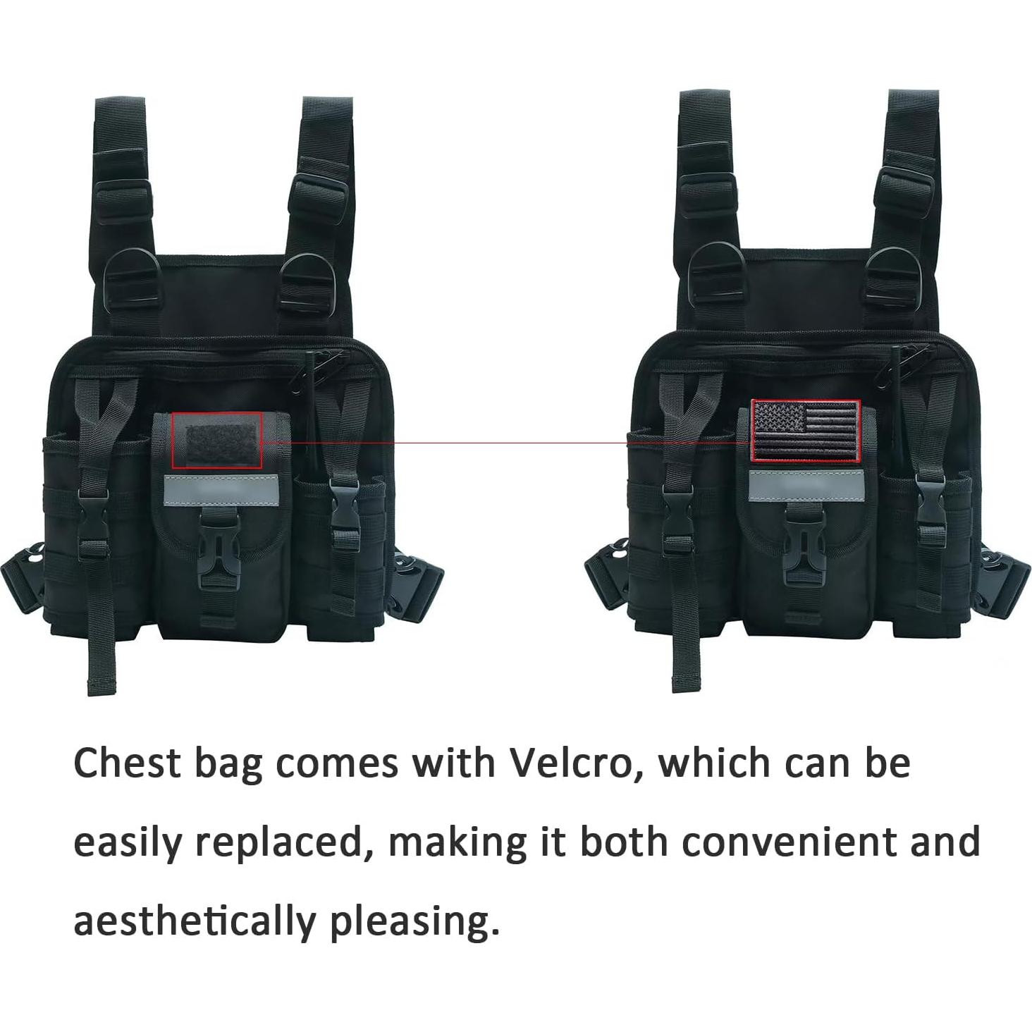 Arnés de Pecho para Walkie Talkie TDYU con Bolsa Ajustable