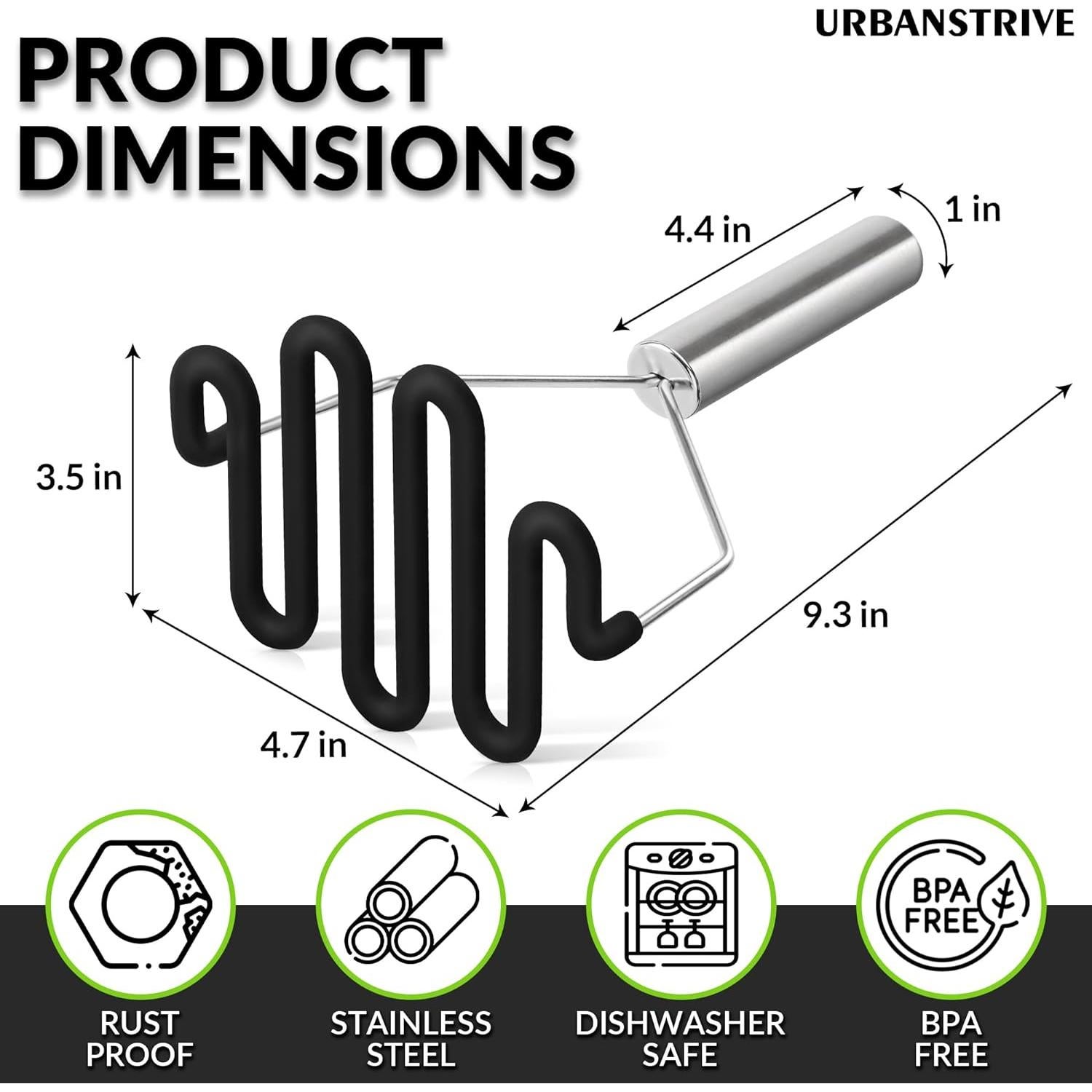 Prensa de Patatas Urbanstrive de Acero Inoxidable y Silicona