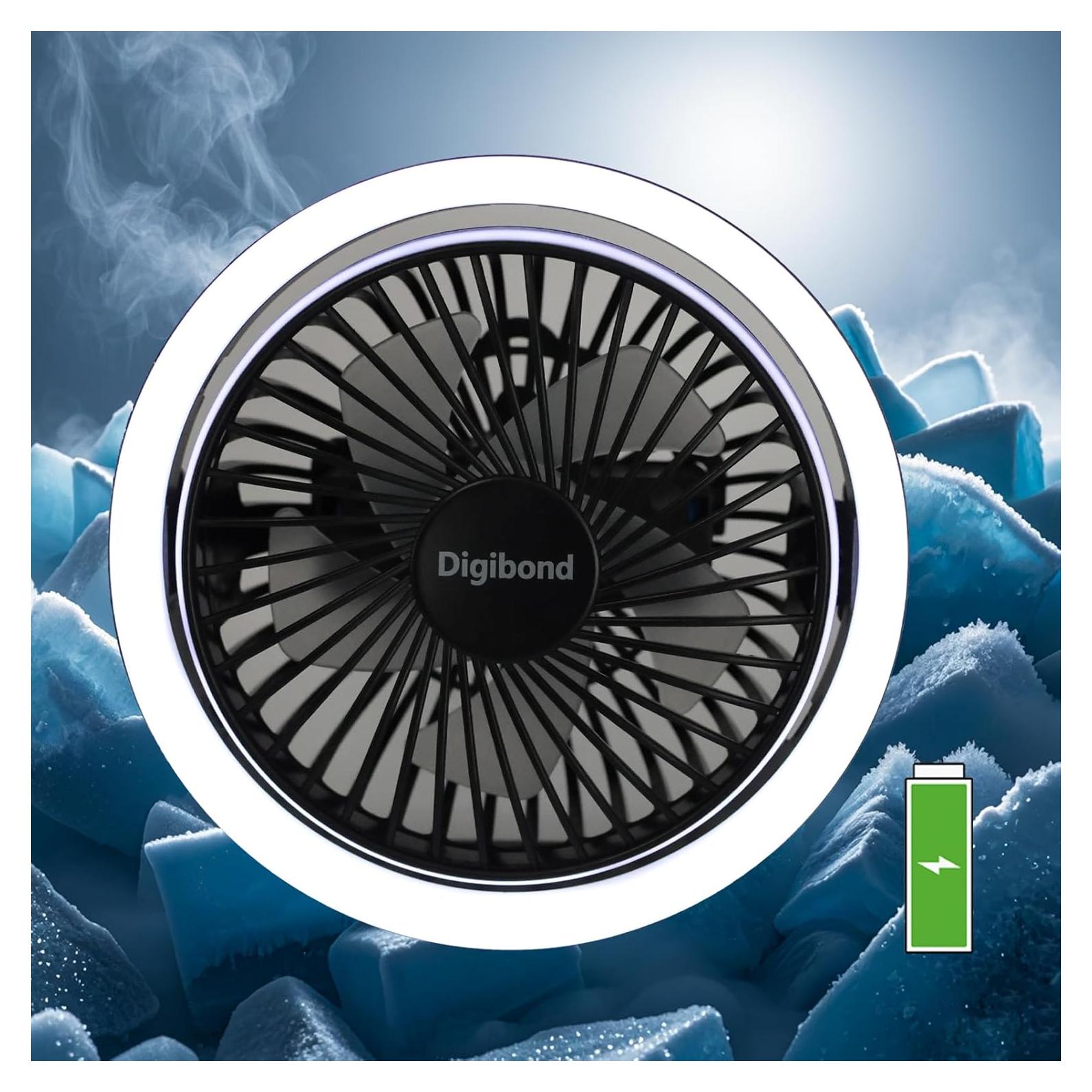 Ventilador de Escritorio Pequeño Digibond 3000mAh Silencioso
