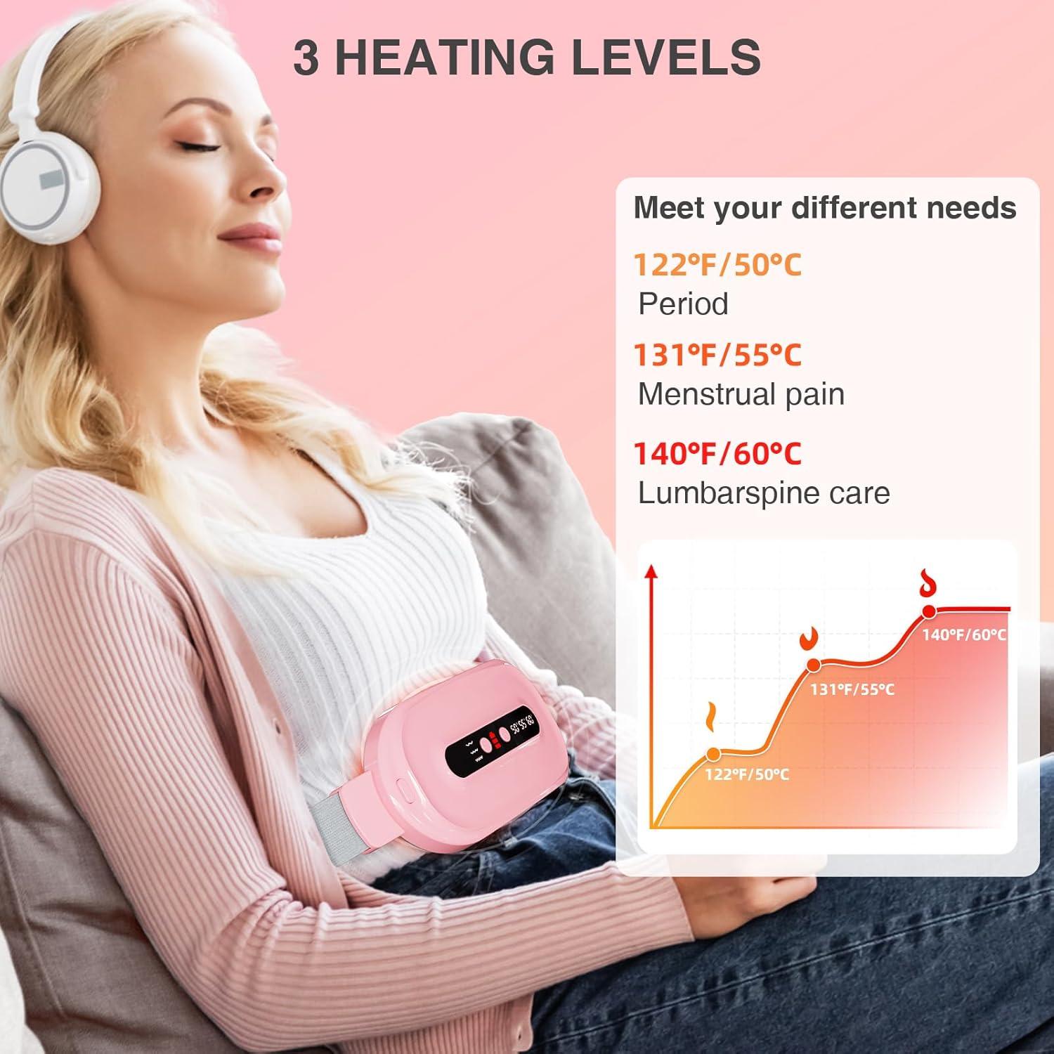 Almohadilla Calentadora Inalámbrica ERROWIN Rosa 3 Niveles