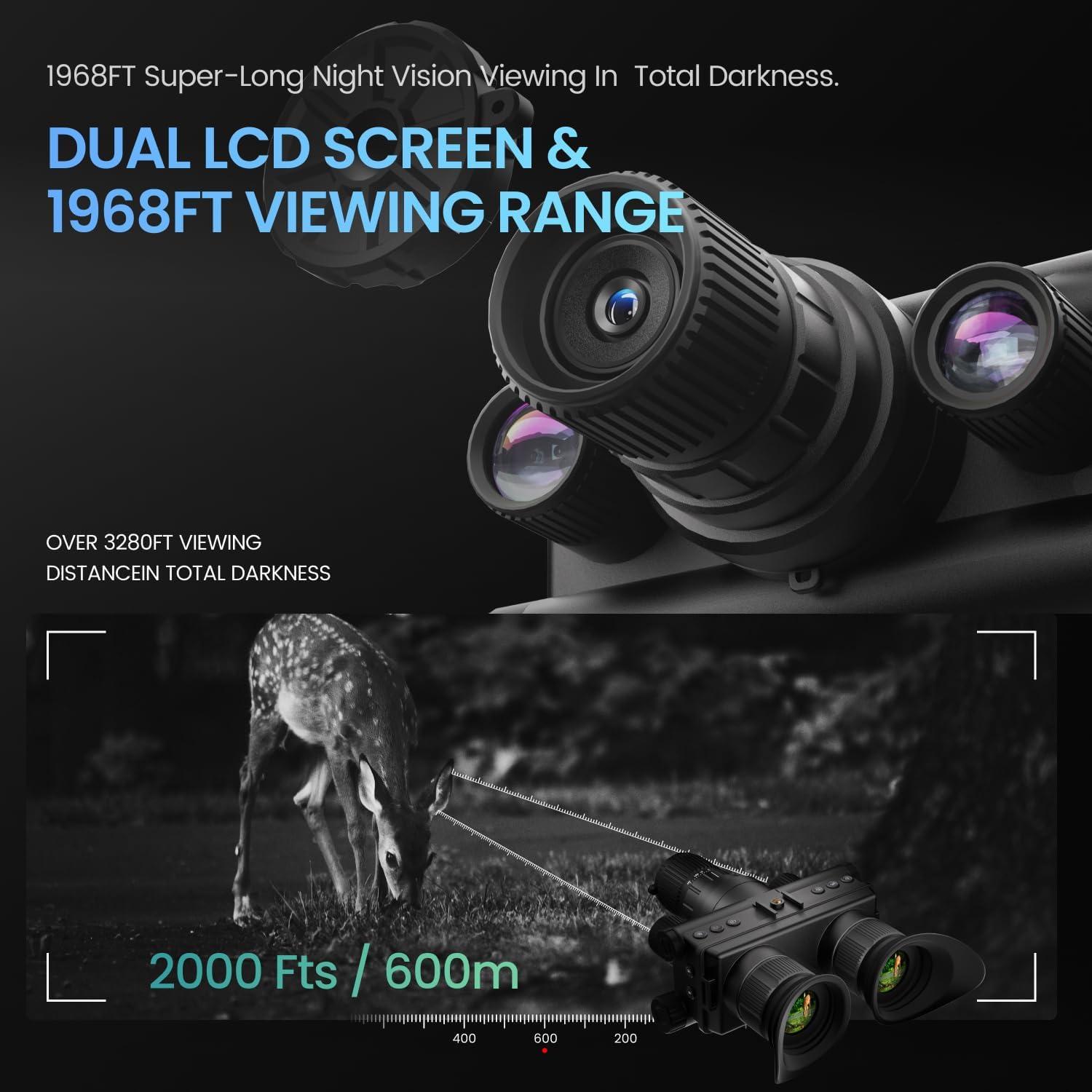 Gafas de Visión Nocturna 4K SCOPEPIC AR1 8X HD para Casco