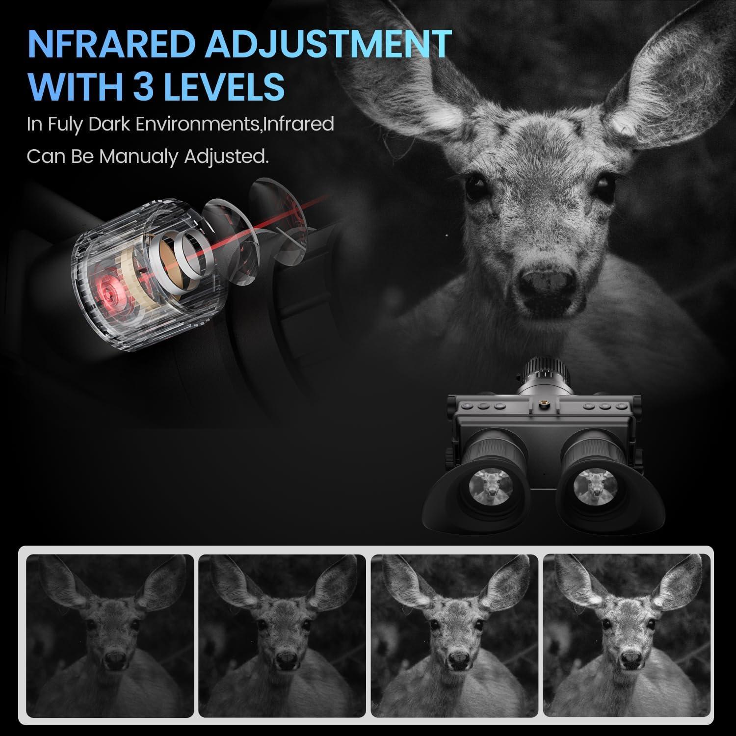 Gafas de Visión Nocturna 4K SCOPEPIC AR1 8X HD para Casco