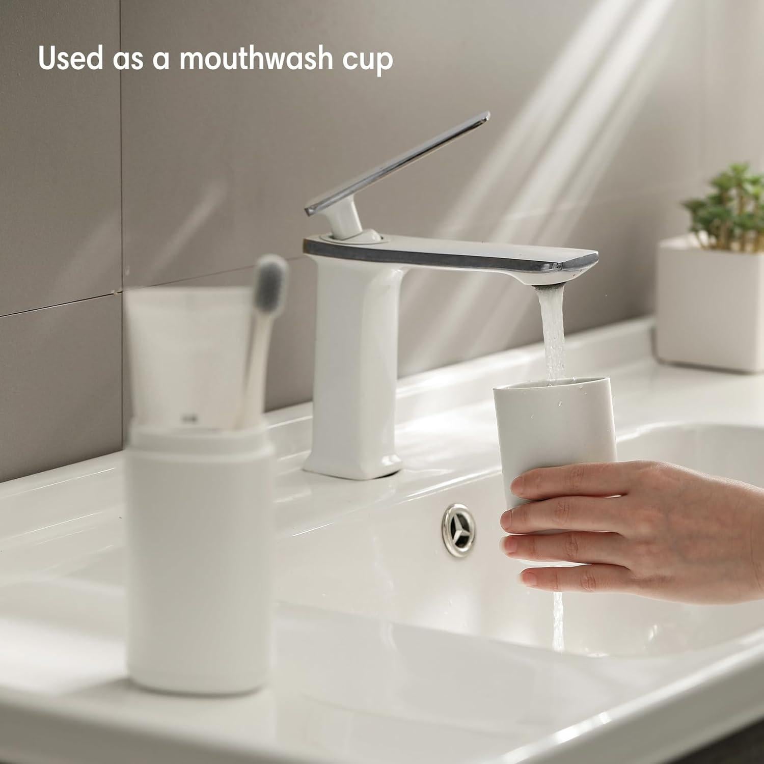 Estuche de Cepillo de Dientes de Viaje Baluca con Vaso - Gris