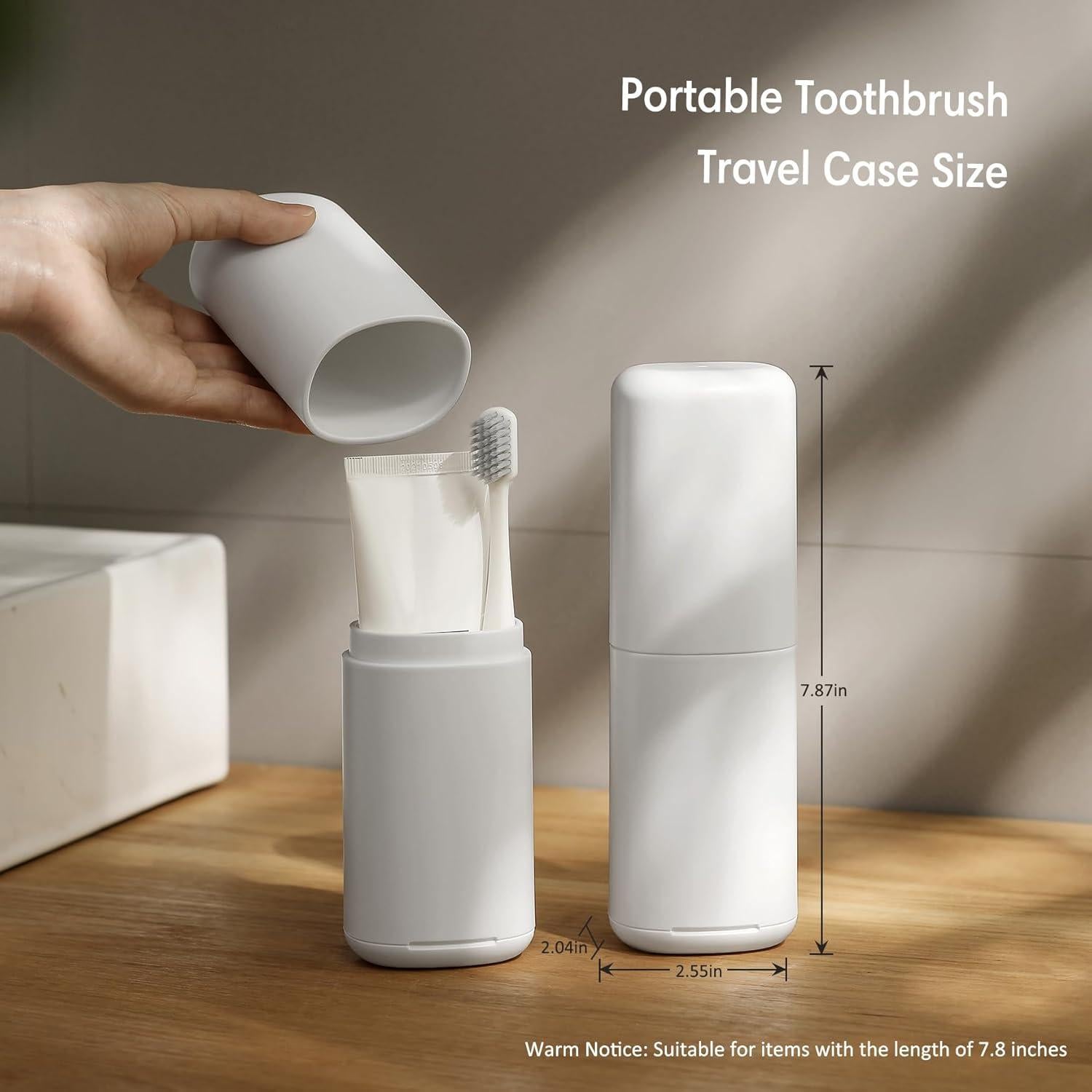 Estuche de Cepillo de Dientes de Viaje Baluca con Vaso - Gris