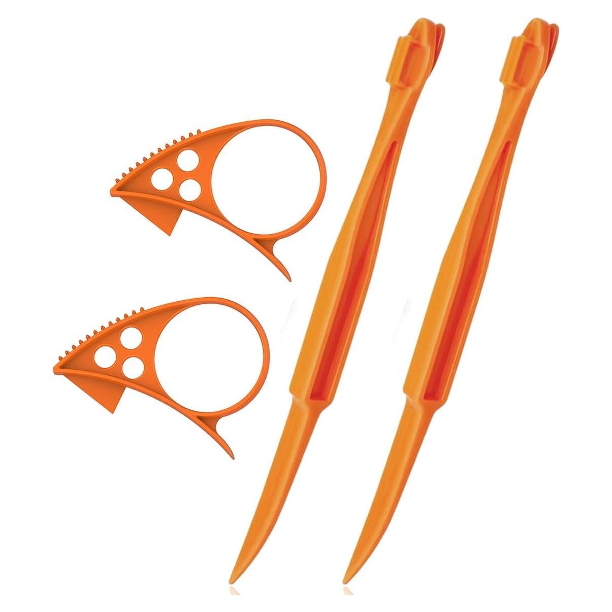 Orange Peeler Tools Citrus Peel Cutter Easy Fruit Vegetable Slicer Cutter Lemon Peeler Opener Remover Fruit Tools Kitchen Utensils Gadgets Bladed Food Peeler Slicers, Large