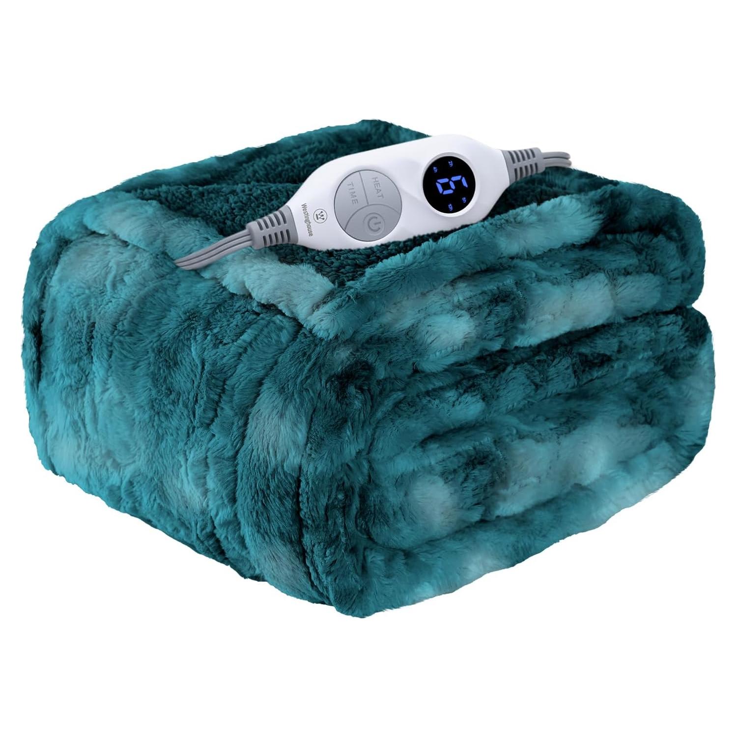 Manta Térmica Westinghouse 127x152 cm Verde, 6 Niveles Calor