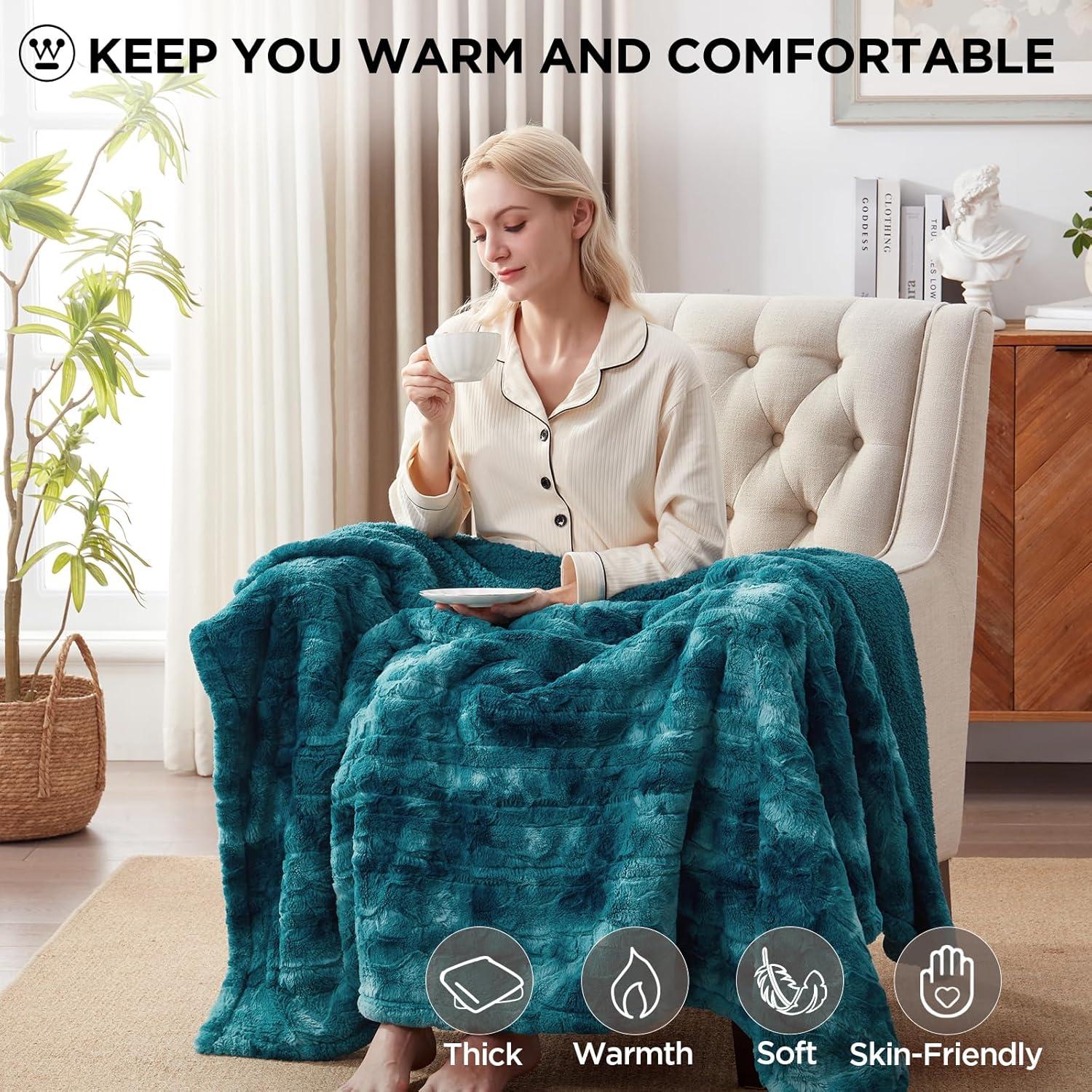 Manta Térmica Westinghouse 127x152 cm Verde, 6 Niveles Calor