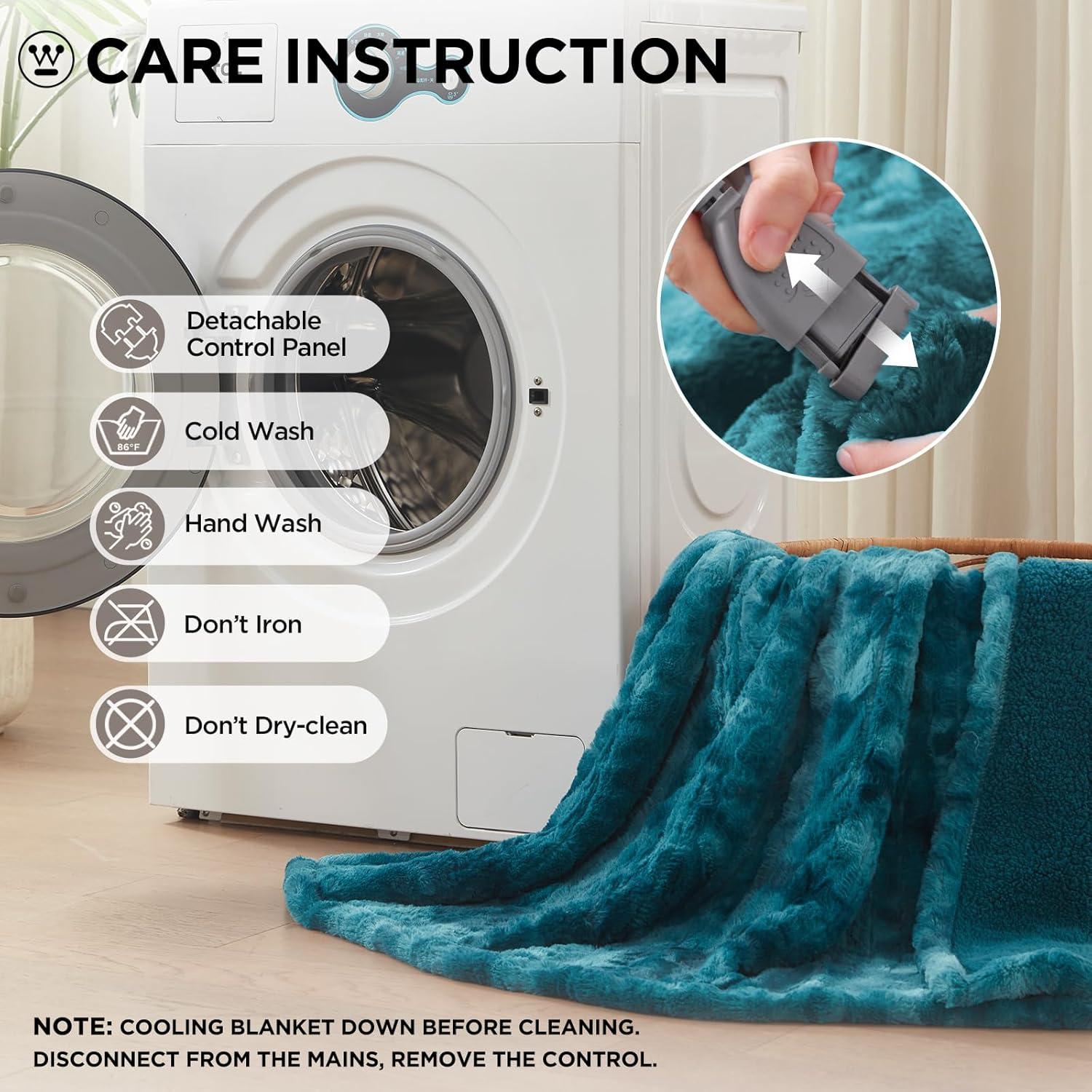 Manta Térmica Westinghouse 127x152 cm Verde, 6 Niveles Calor