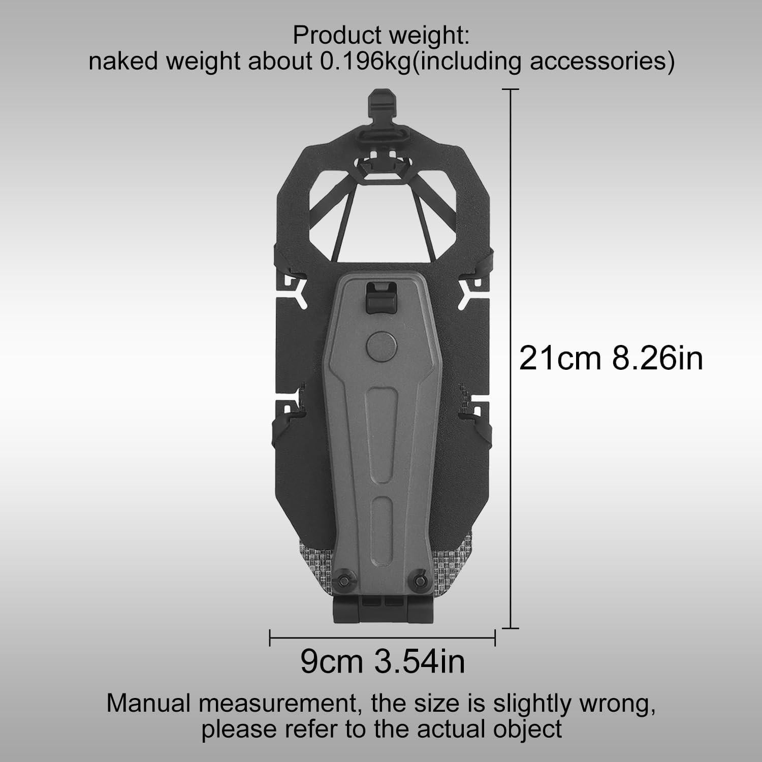 Chaleco Táctico Zhongren Soporte Teléfono Ajustable Negro
