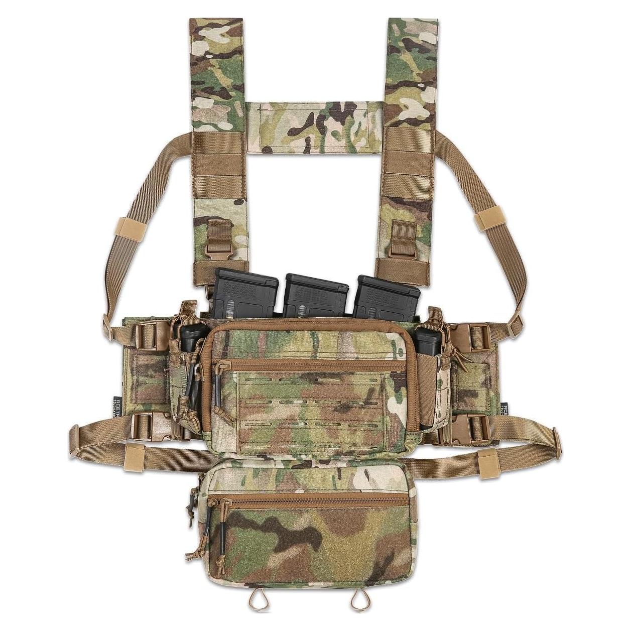 Chaleco Táctico ACETAC S.O.P. MultiCam con Bolsillos