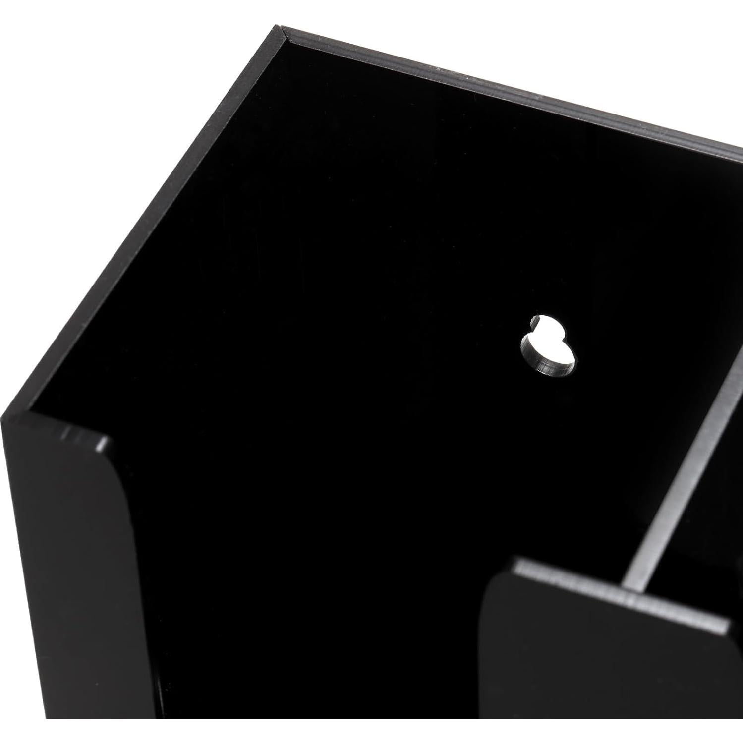 Organizador de Tazas de Café Suwimut Acrílico Negro 3 Compartimentos