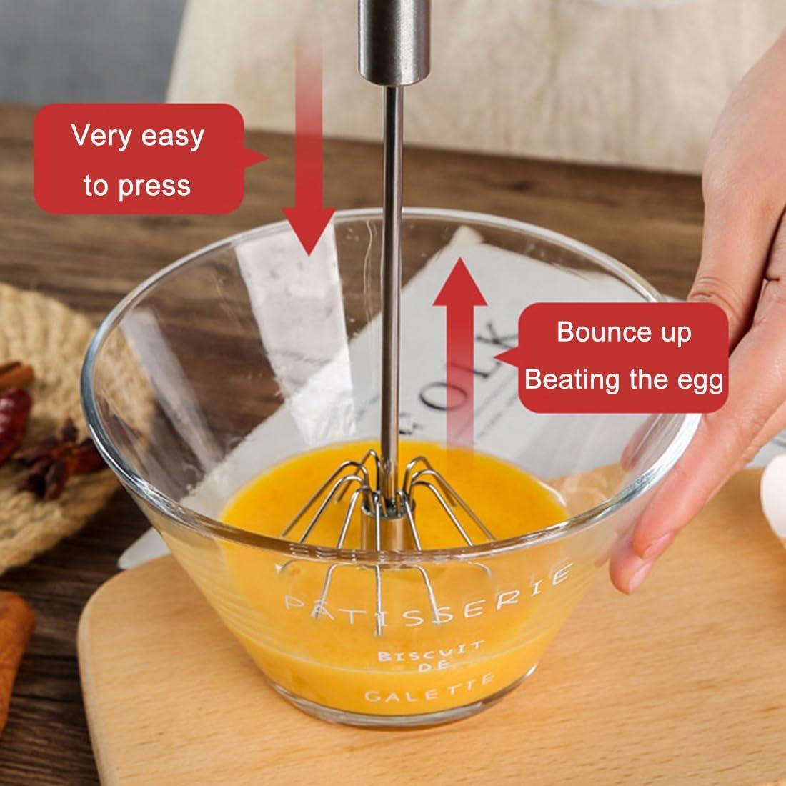 Batidor Semiautomático Cangfort Acero Inoxidable 30 y 36 cm