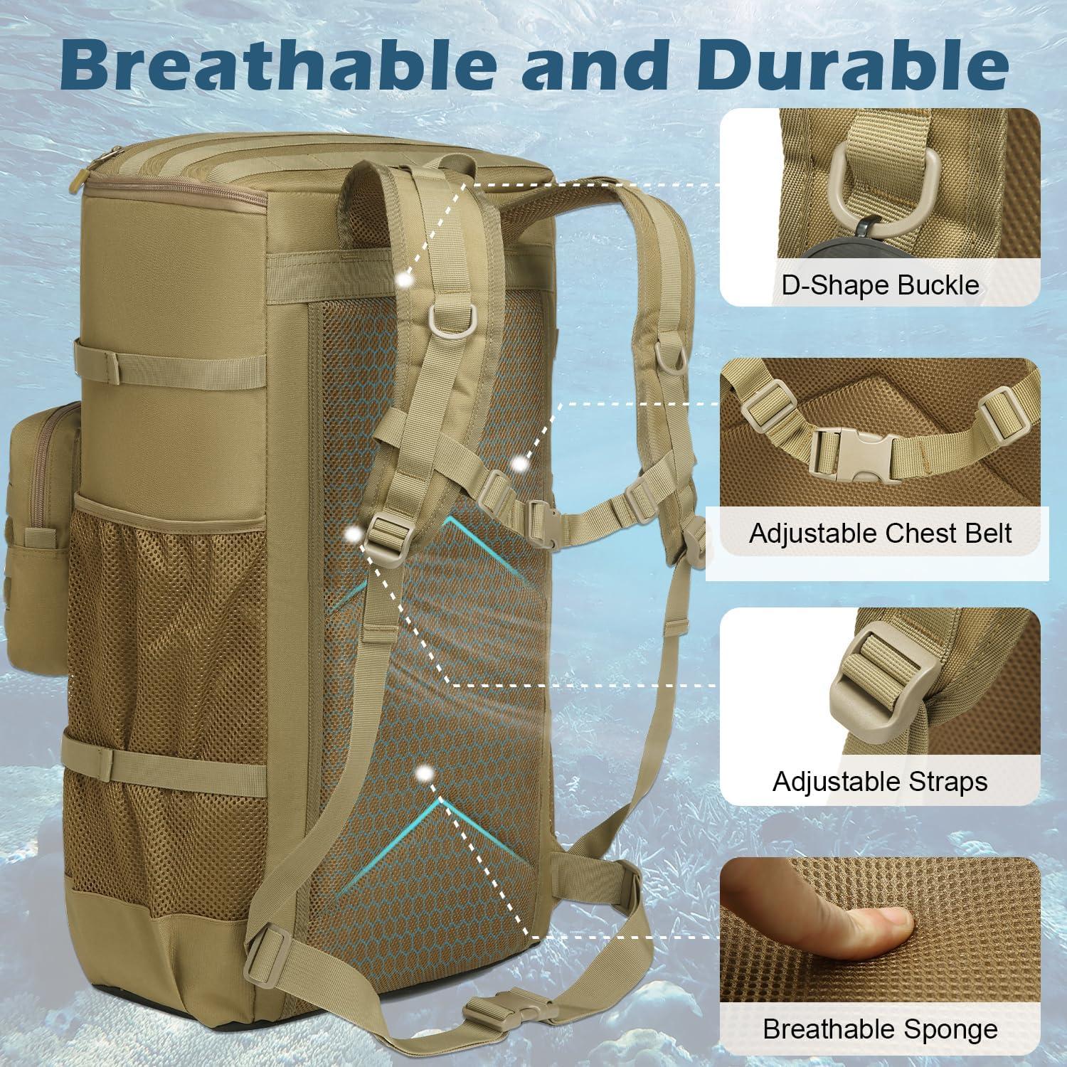 Mochila de Buceo SLINRKE 65L para Equipos de Snorkel