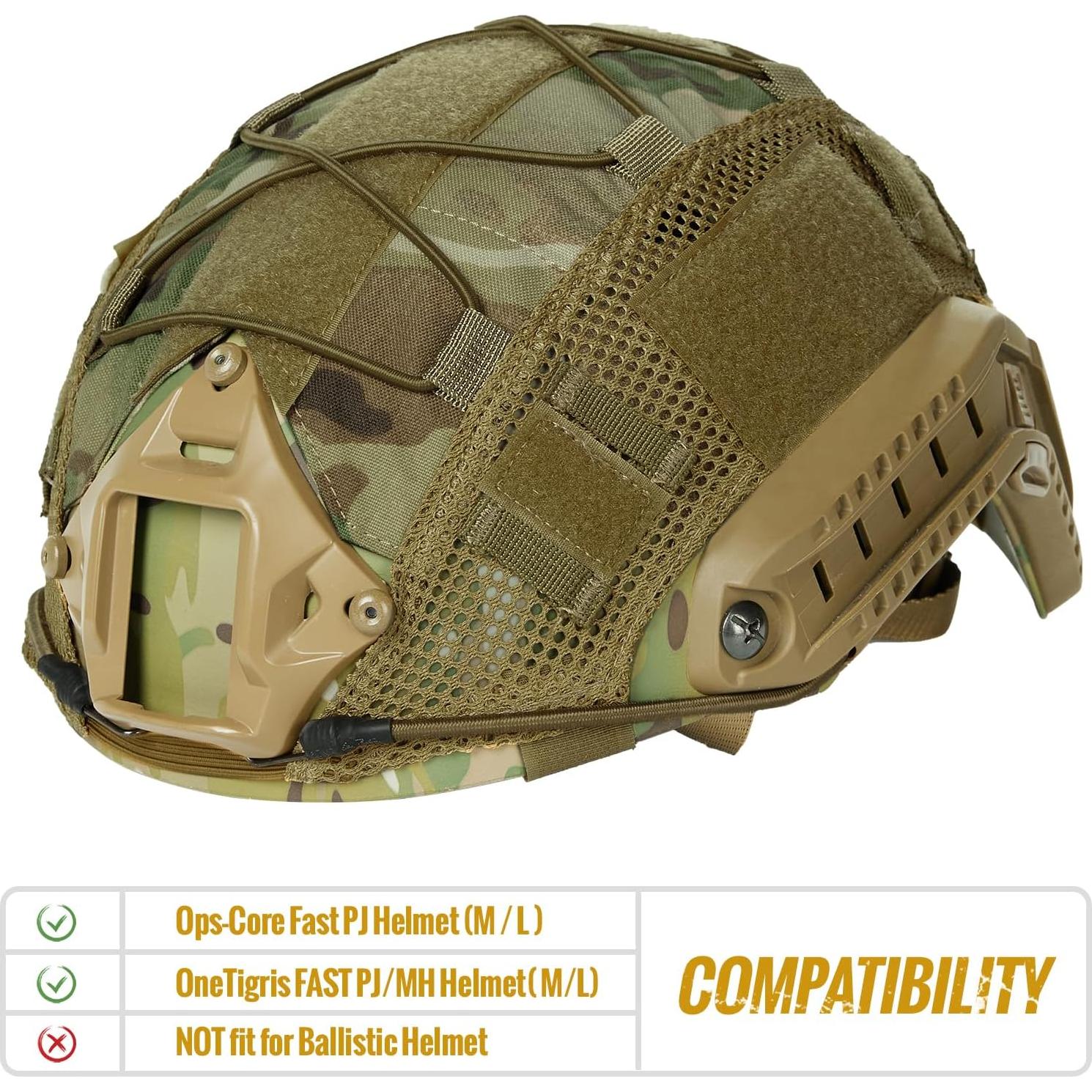 Cubierta de Casco OneTigris M/L Verde Nylon 500D Cordura