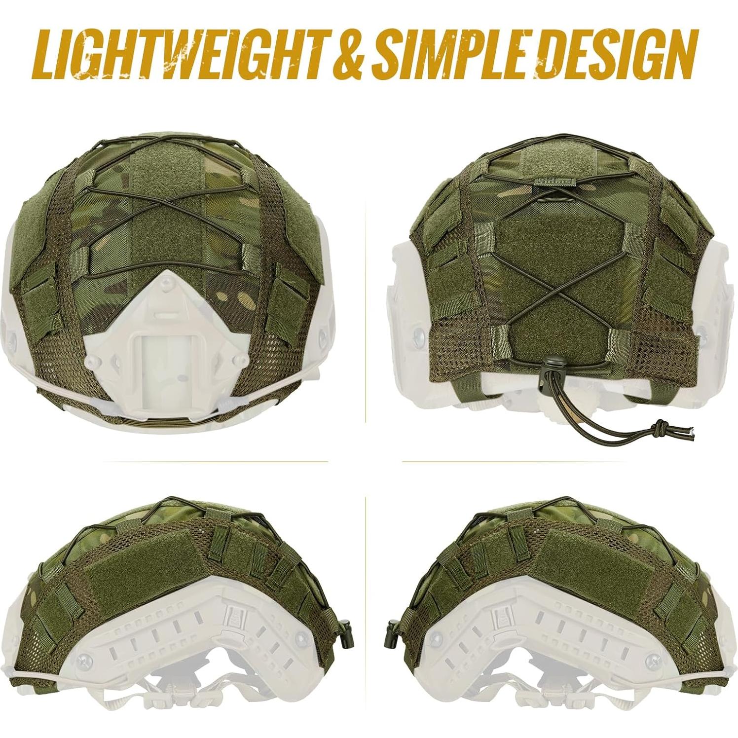 Cubierta de Casco OneTigris M/L Verde Nylon 500D Cordura