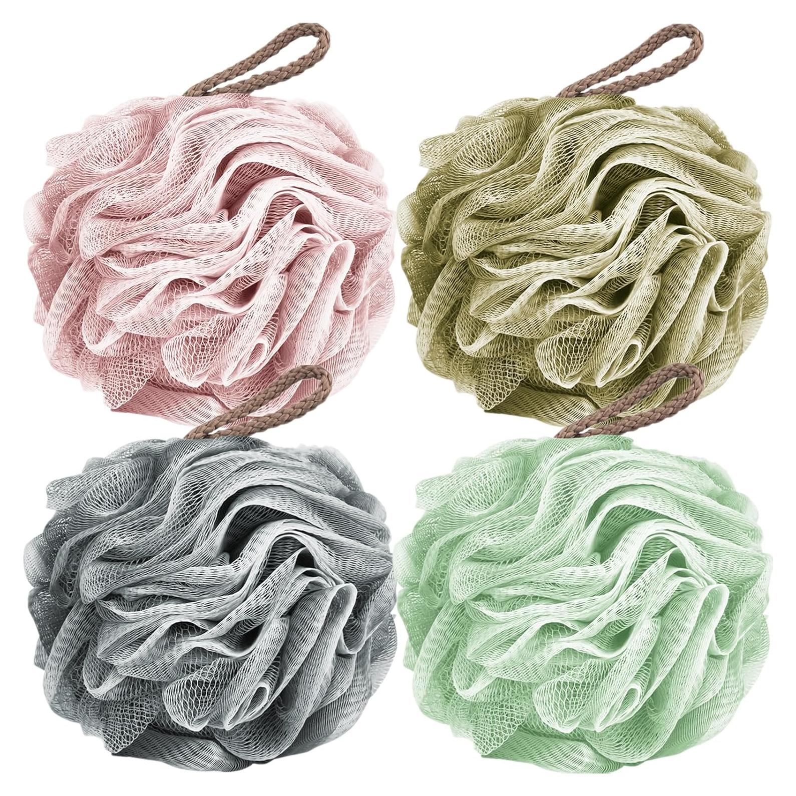 Esponjas de Baño Lufa Fu Store 50g Multicolor - Paquete de 4