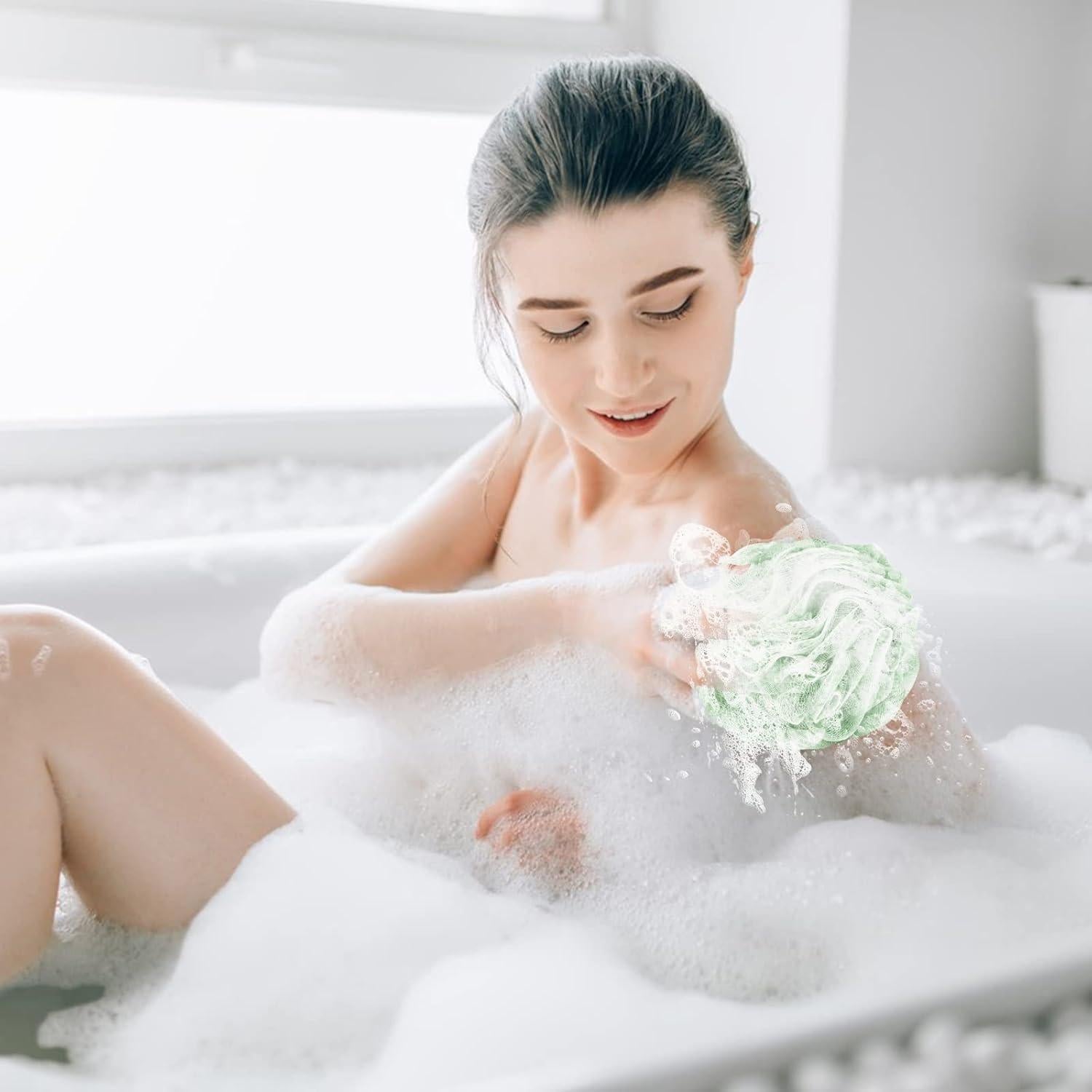 Esponjas de Baño Lufa Fu Store 50g Multicolor - Paquete de 4