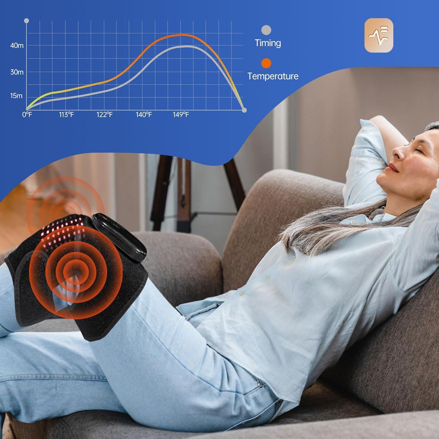 Terapia de Luz Roja Miaimther para Rodilla 660/850nm Ajustable