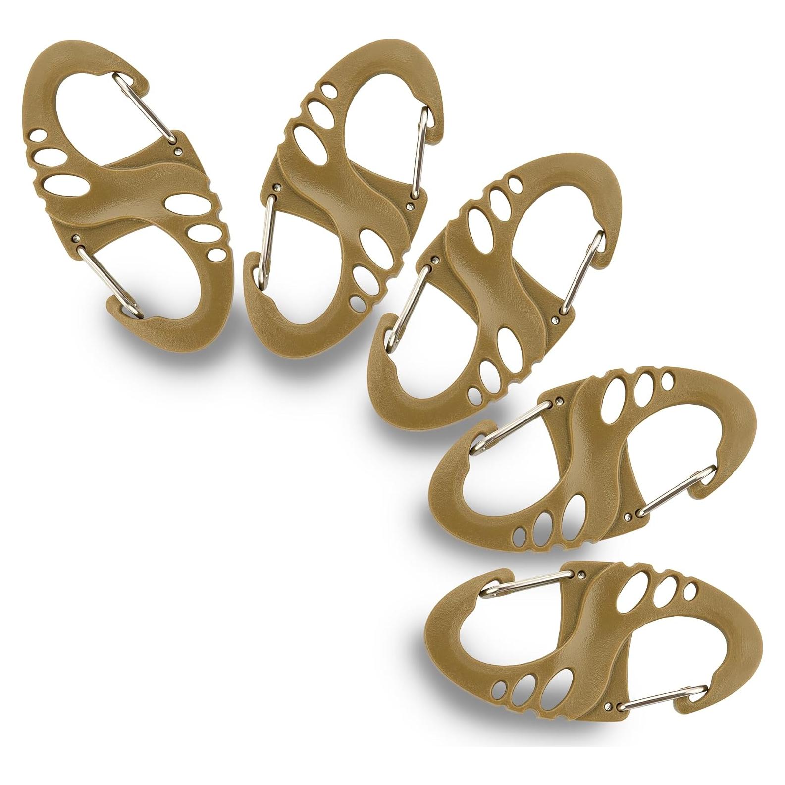 Mini Carabiner M-Tac S Biner Doble - Paquete de 5