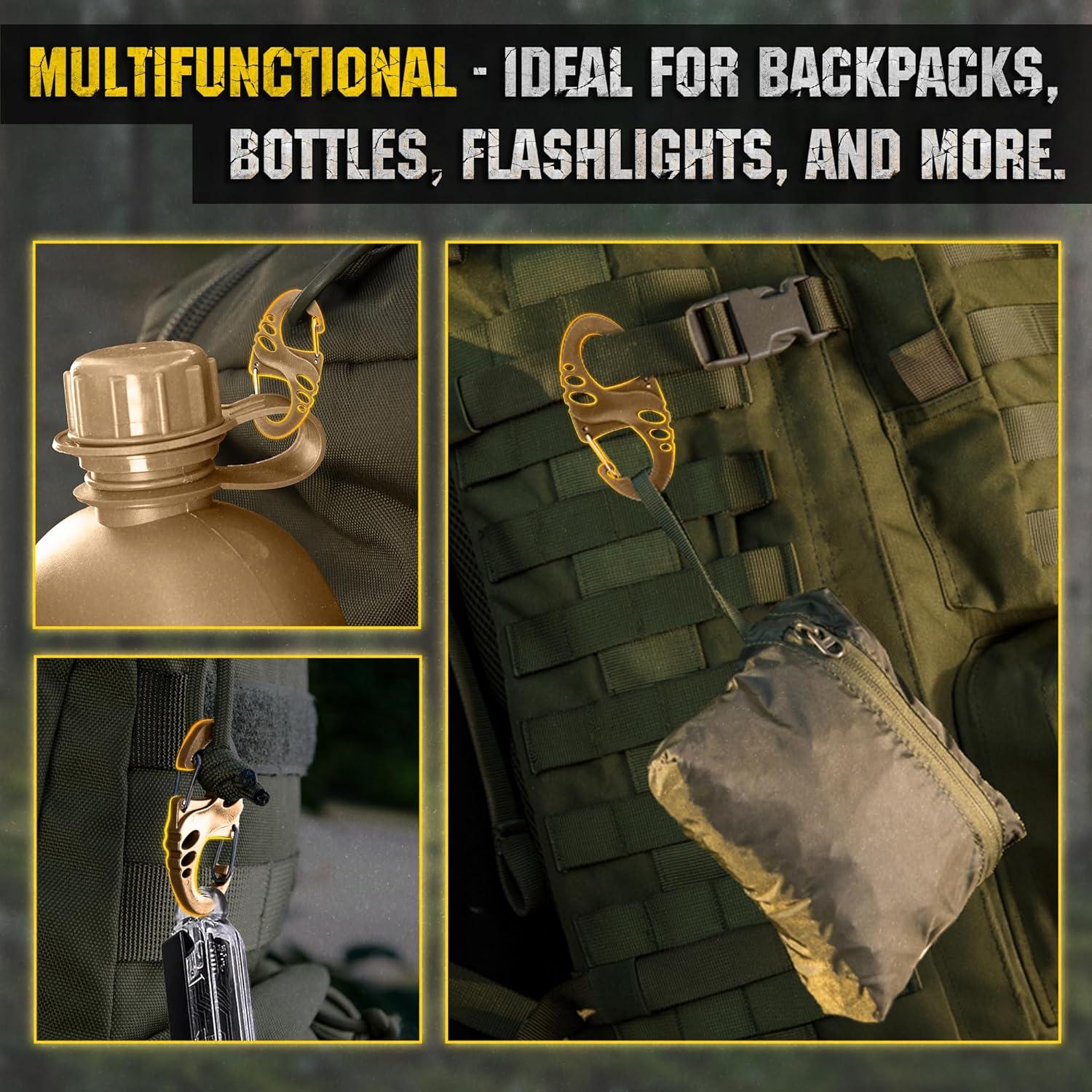 Mini Carabiner M-Tac S Biner Doble - Paquete de 5