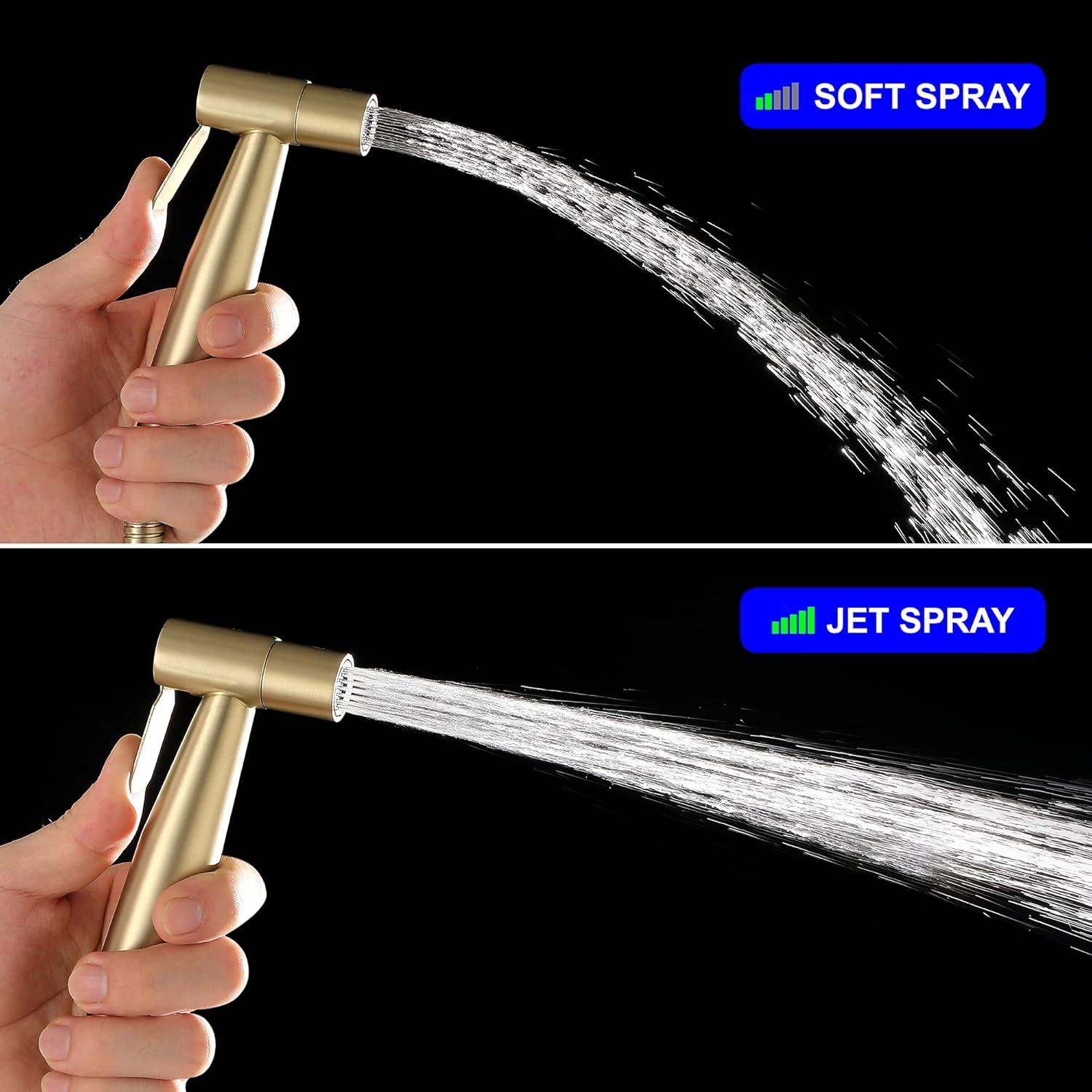 Rociador de Bidet de Mano SHAMANDA BDS01-3 Acero Inox. Oro