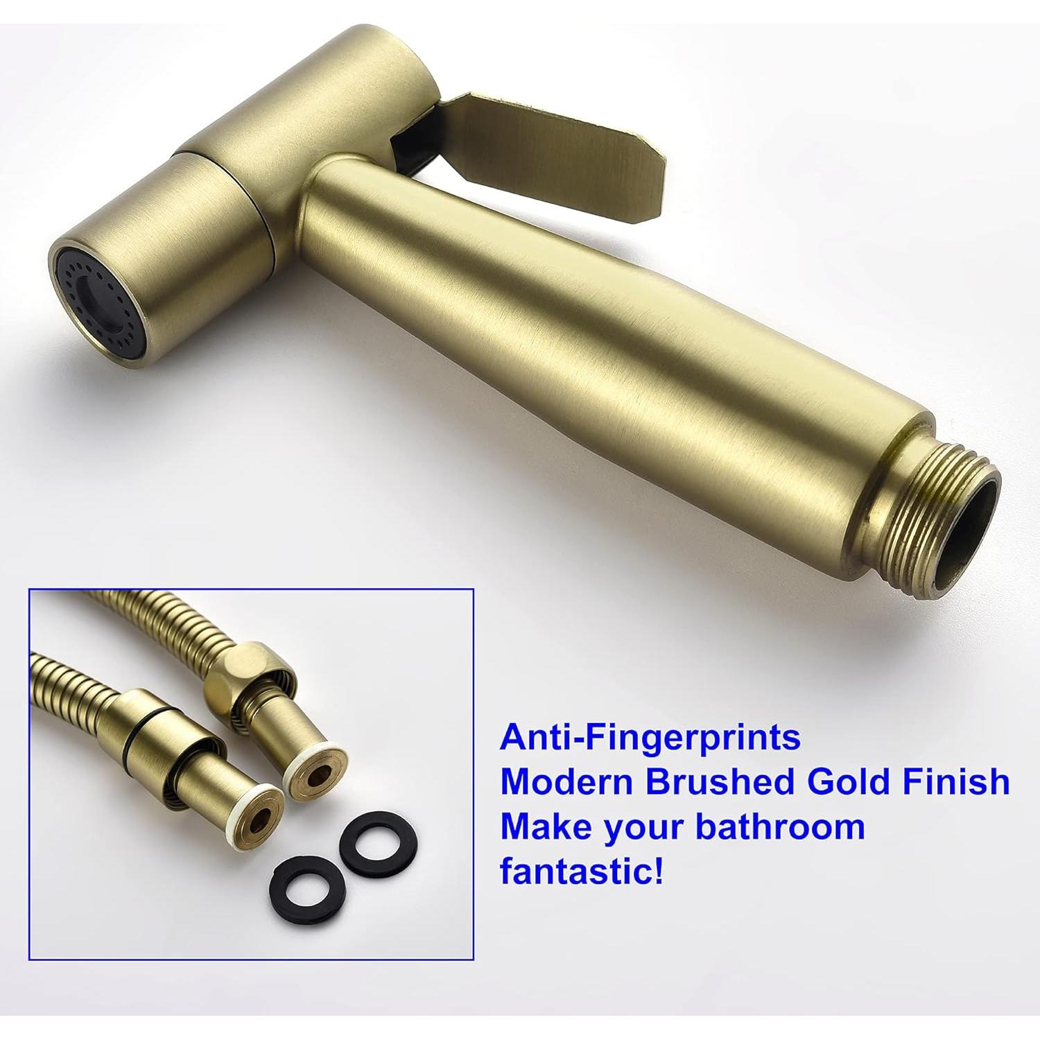 Rociador de Bidet de Mano SHAMANDA BDS01-3 Acero Inox. Oro