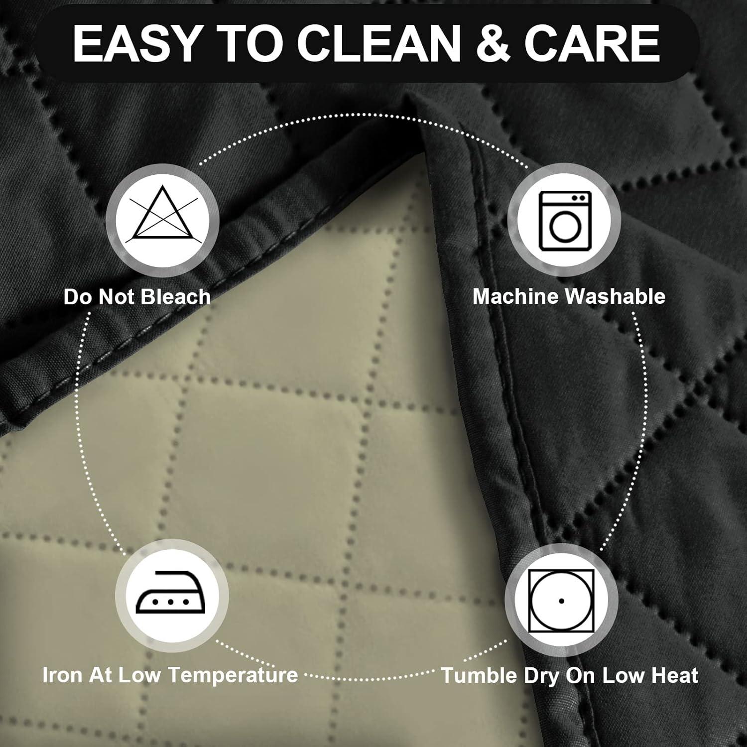 Funda de Sofá Deeky Lavable para Mascotas Mediana Negro/Beige