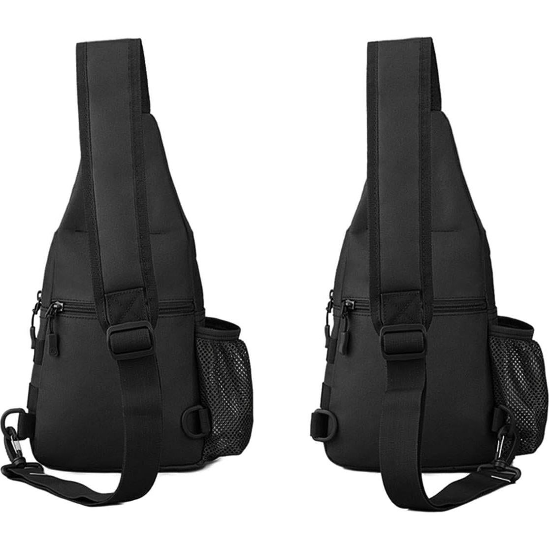 CamGo Bolsa Táctica de Pecho Negra 19x9x26 cm Impermeable